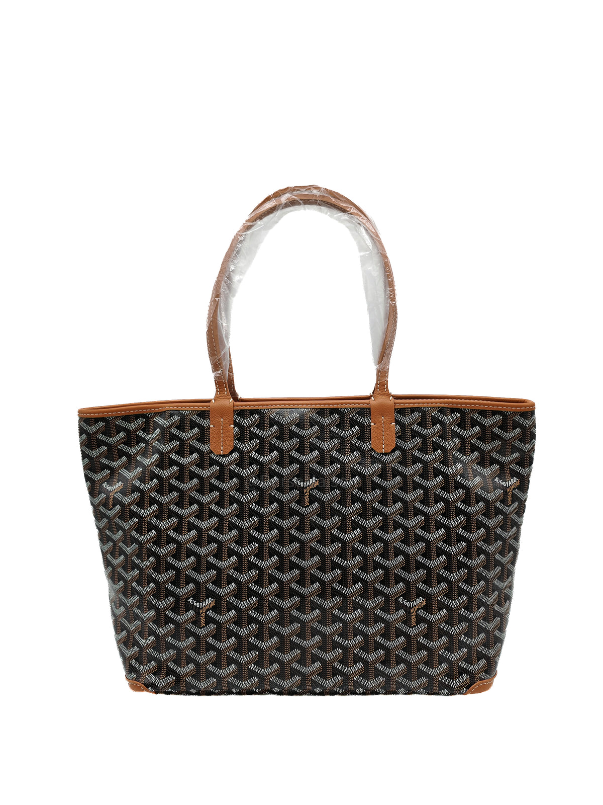 Goyard Artois PM in Black/Tan Goyardine Canvas | Purse Maison Luxury Bags Shop
