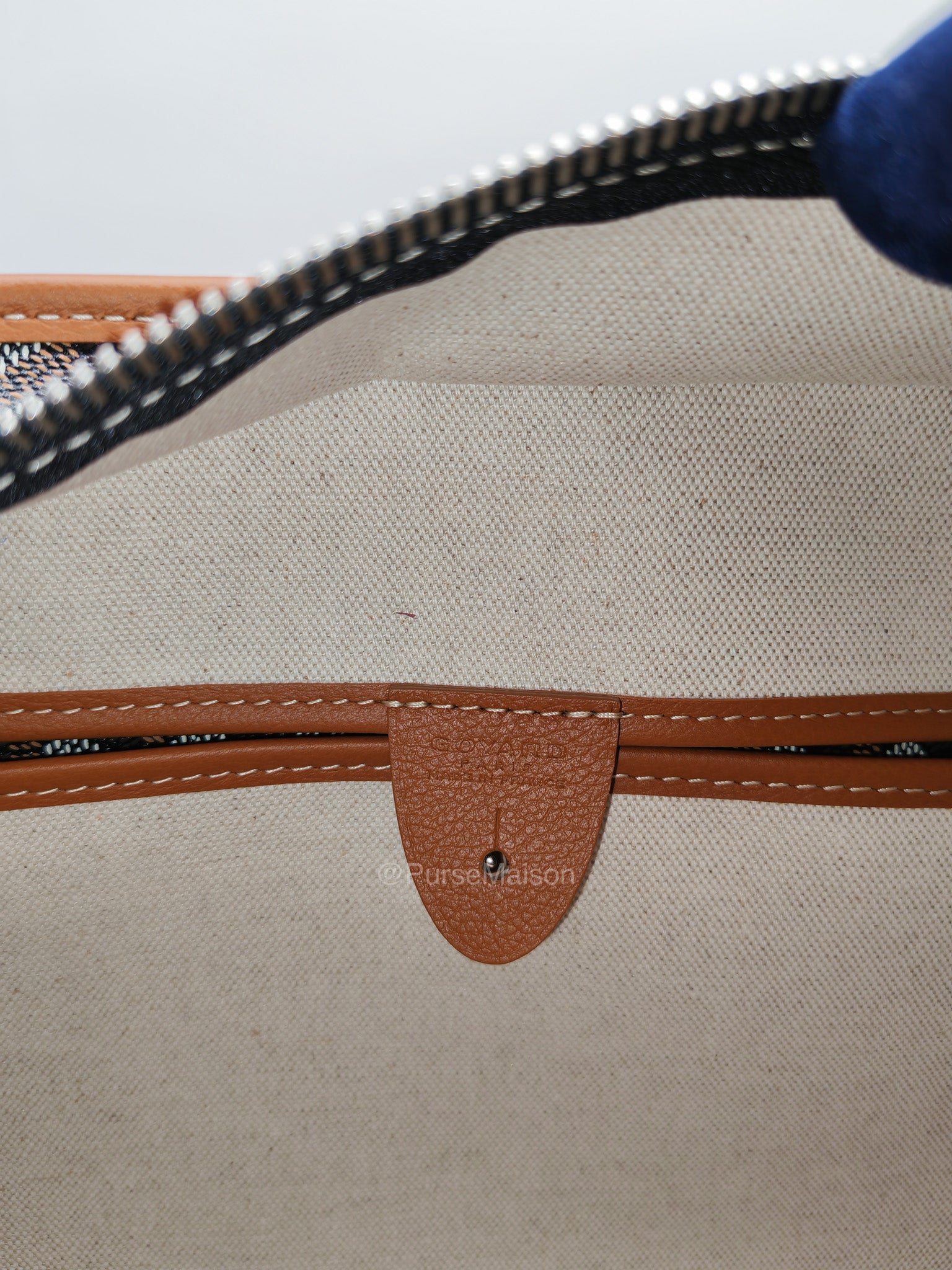 Goyard Artois Tote Bag MM in Black & Tan Goyardine Canvas | Purse Maison Luxury Bags Shop