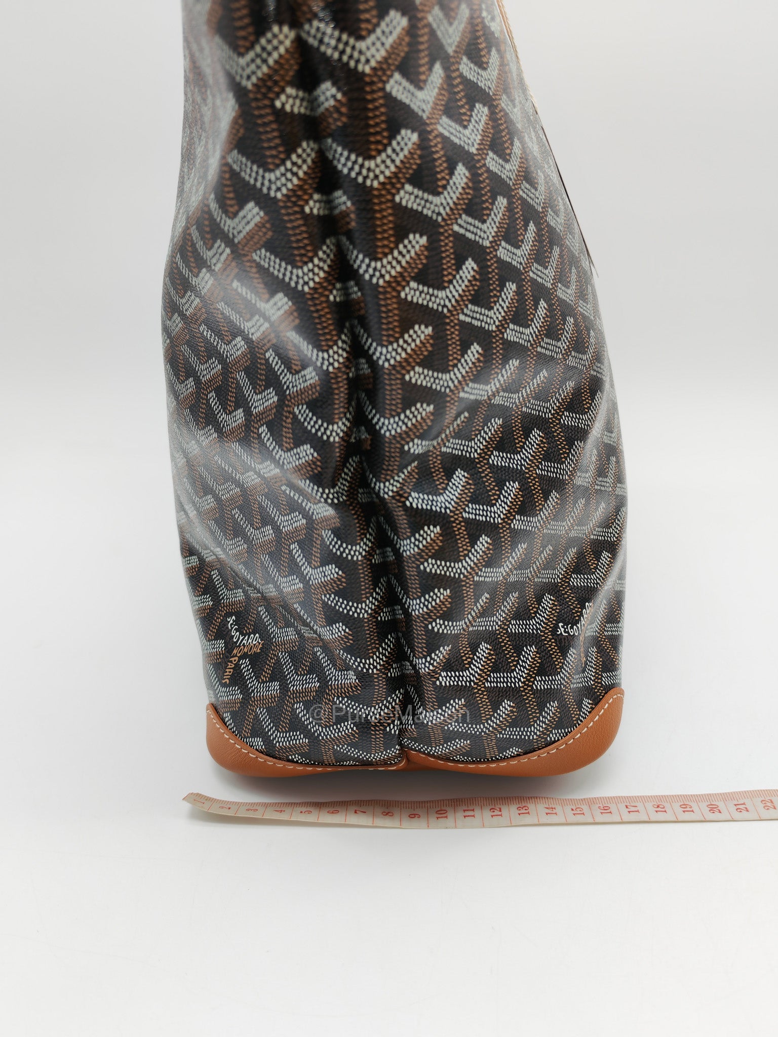 Goyard Artois Tote Bag MM in Black & Tan Goyardine Canvas | Purse Maison Luxury Bags Shop