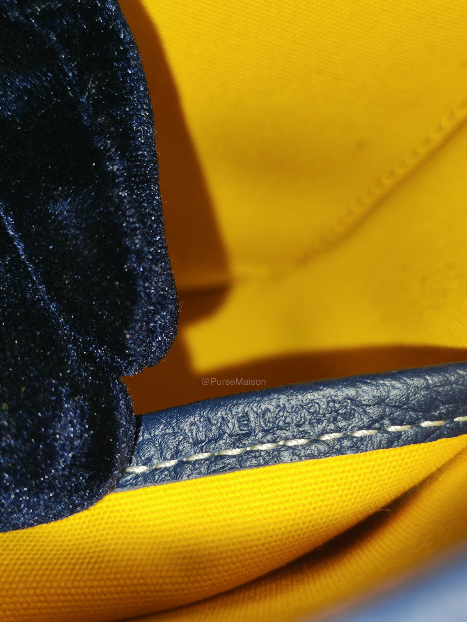 Goyard Belvedere PM in Navy Blue Goyardine Canvas | Purse Maison Luxury Bags Shop