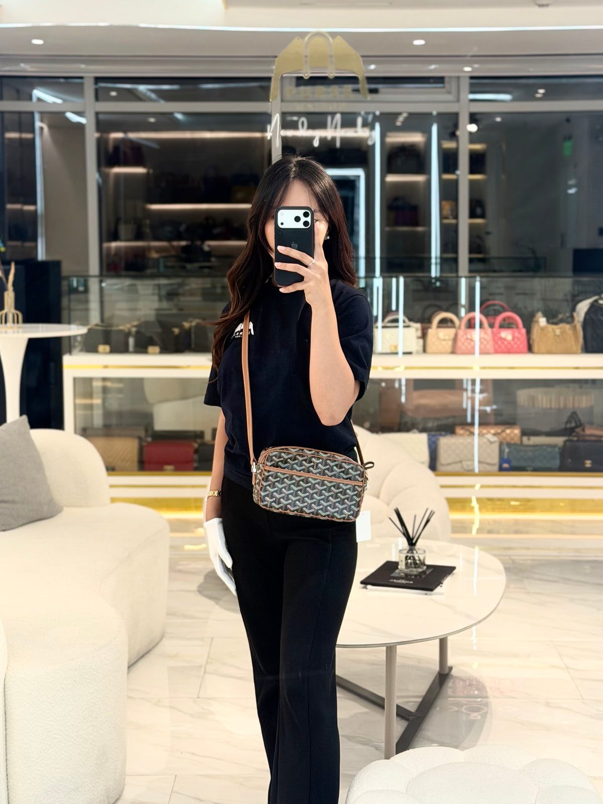 Cap Vert Tan in Goyardine Canvas Crossbody Bag | Purse Maison Luxury Bags Shop