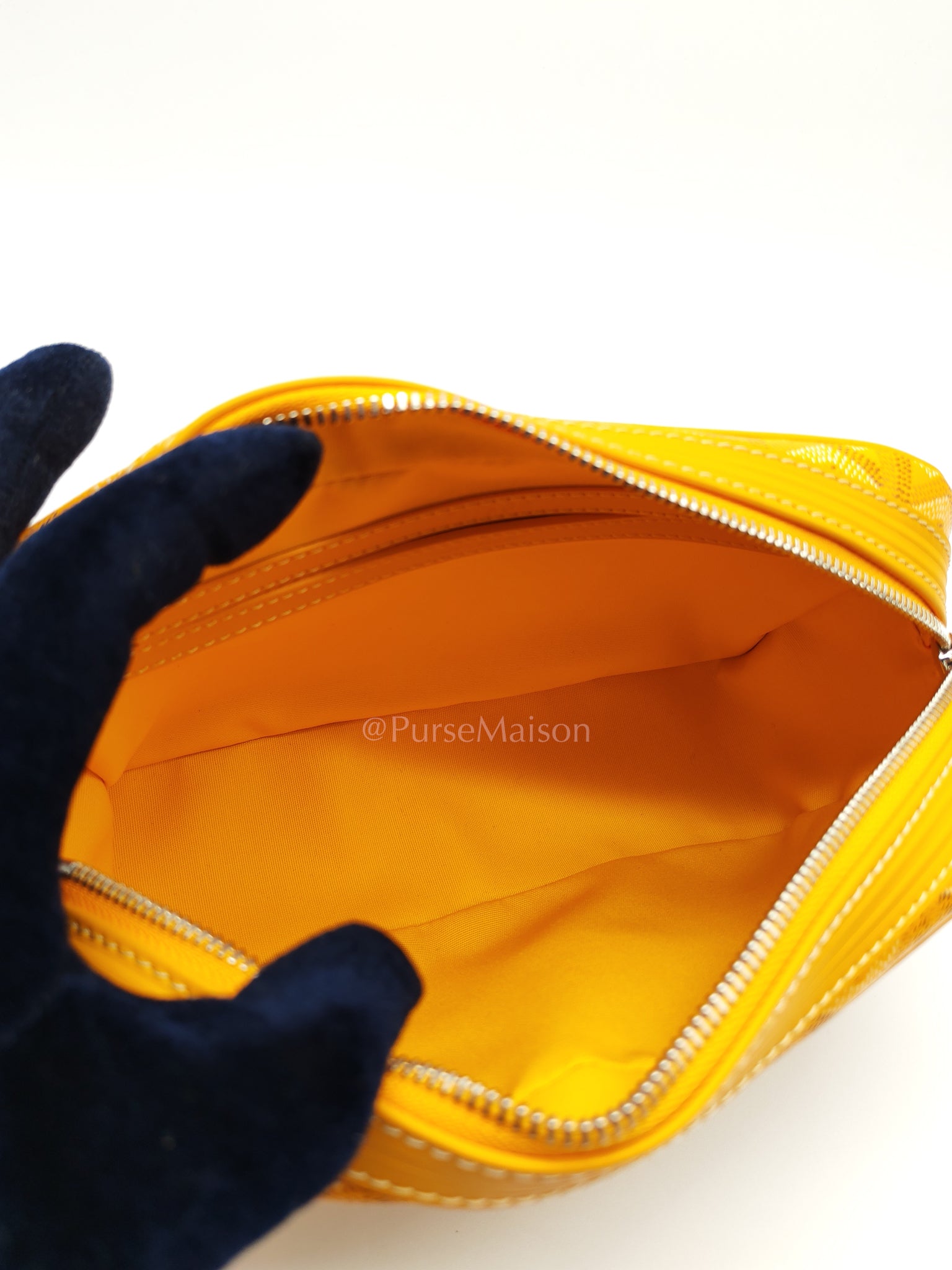 Cap Vert PM in Yellow Goyardine Canvas Crossbody Bag | Purse Maison Luxury Bags Shop