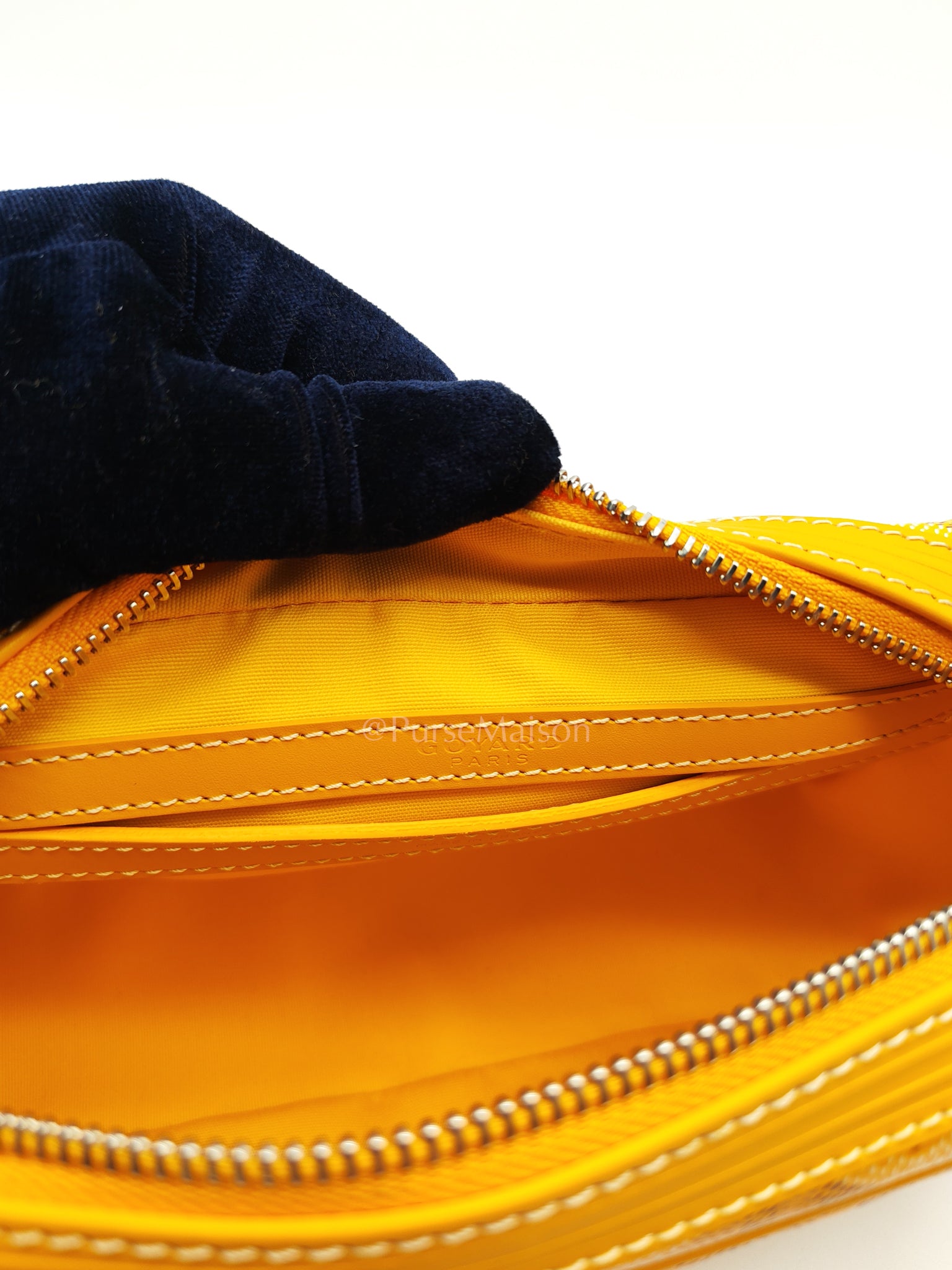 Cap Vert PM in Yellow Goyardine Canvas Crossbody Bag | Purse Maison Luxury Bags Shop