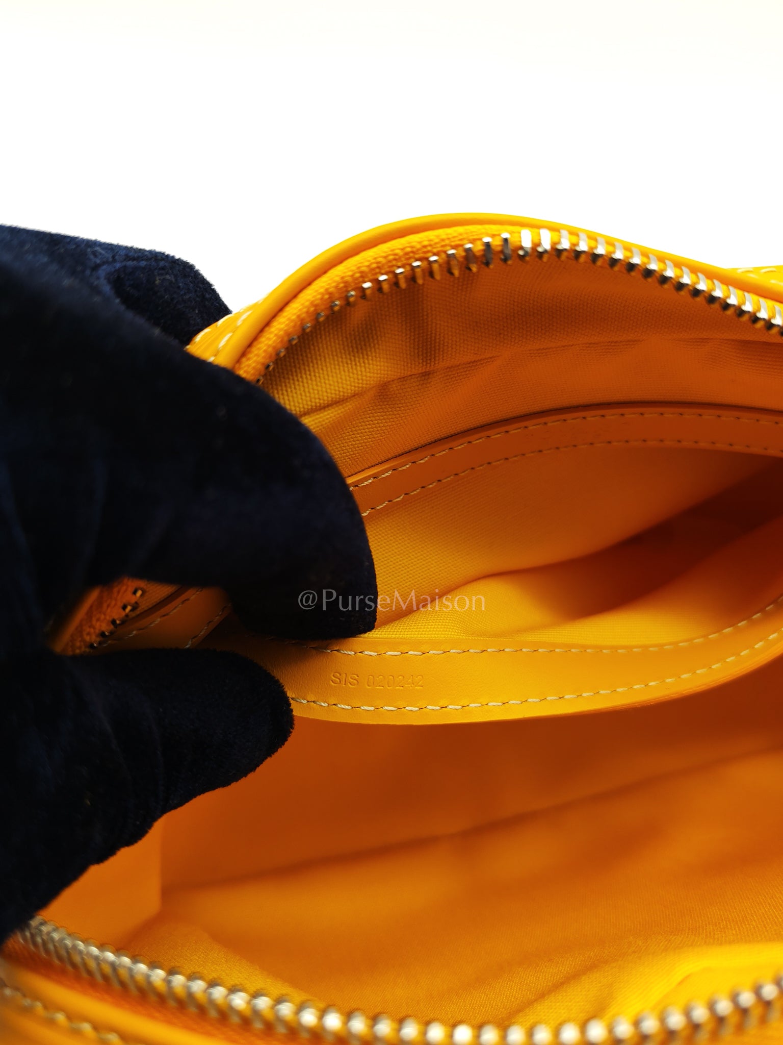 Cap Vert PM in Yellow Goyardine Canvas Crossbody Bag | Purse Maison Luxury Bags Shop