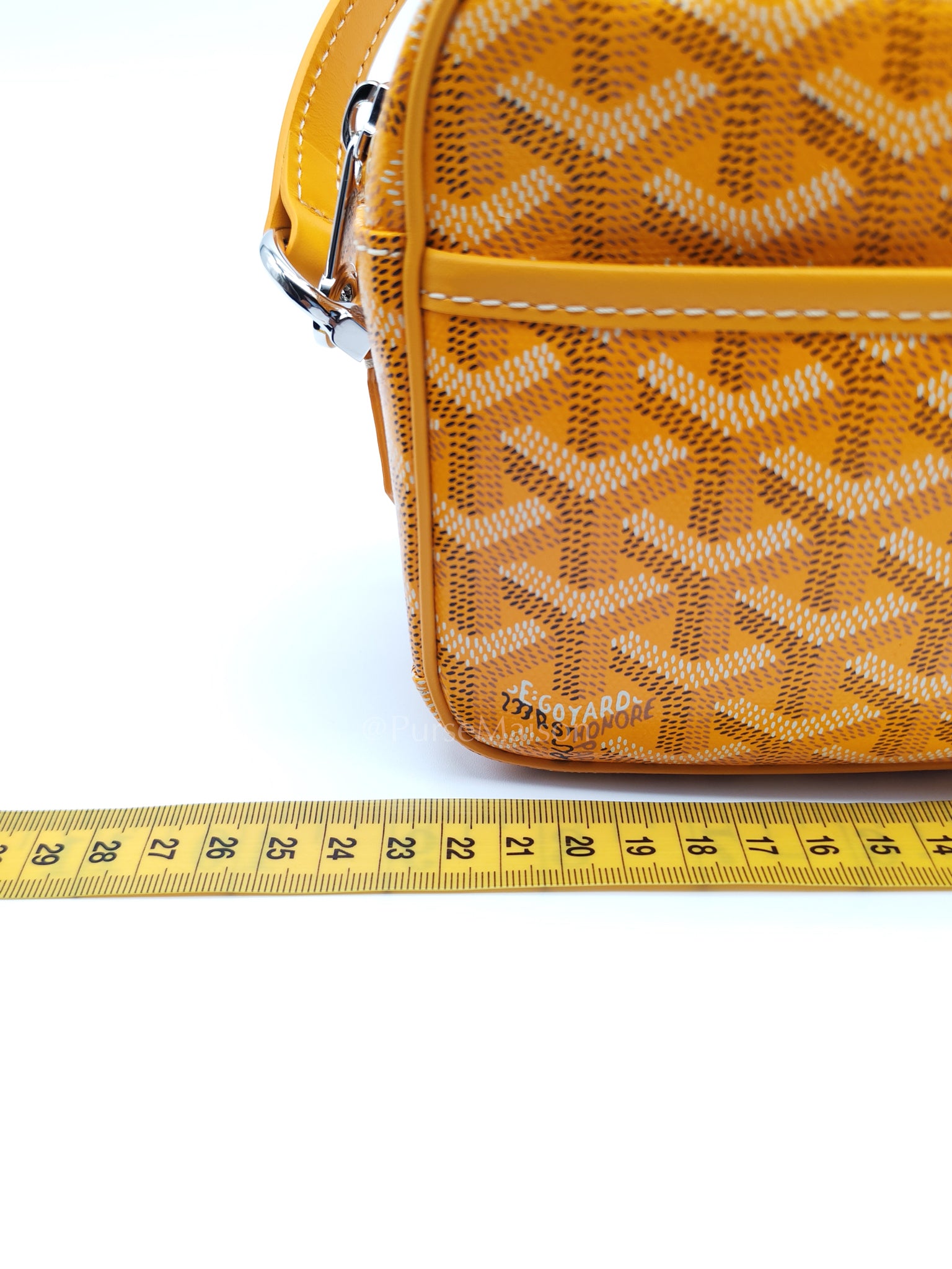 Cap Vert PM in Yellow Goyardine Canvas Crossbody Bag | Purse Maison Luxury Bags Shop