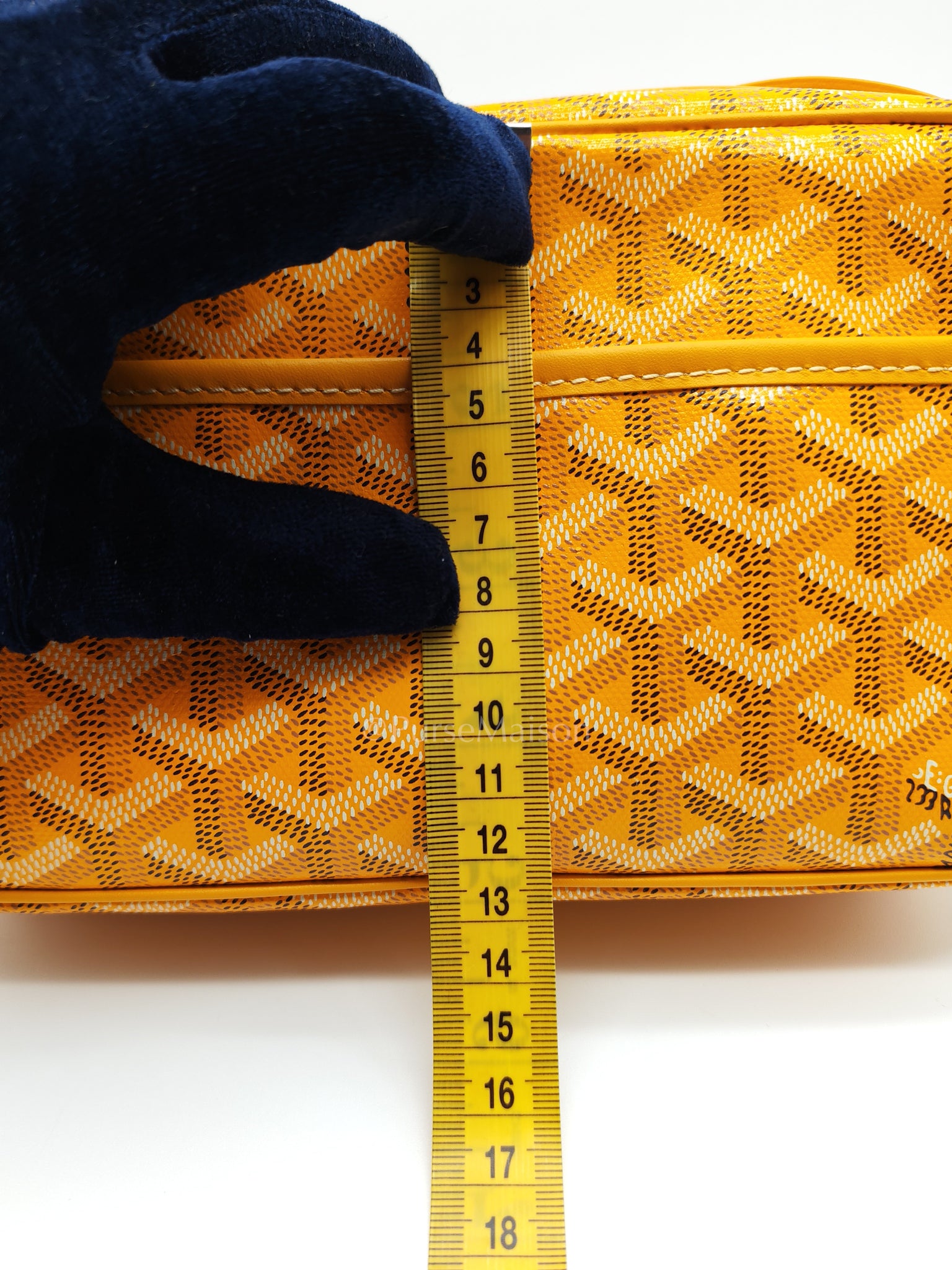 Cap Vert PM in Yellow Goyardine Canvas Crossbody Bag | Purse Maison Luxury Bags Shop