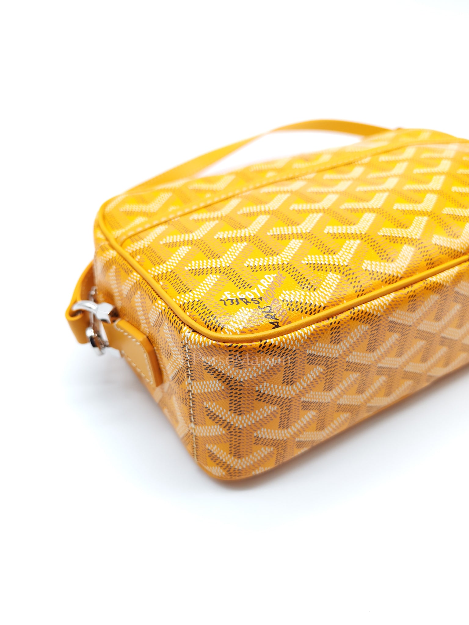 Cap Vert PM in Yellow Goyardine Canvas Crossbody Bag | Purse Maison Luxury Bags Shop