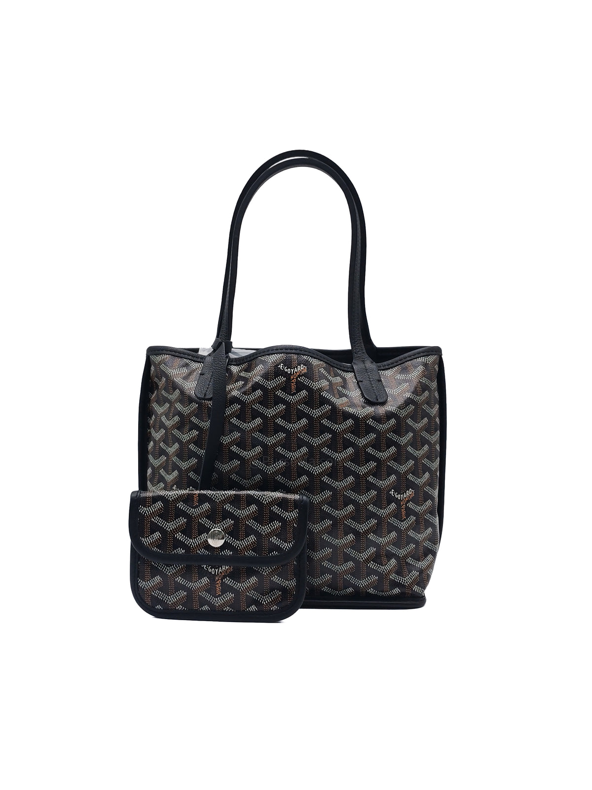 Goyard Mini Anjou in Black Goyardine Canvas | Purse Maison Luxury Bags Shop