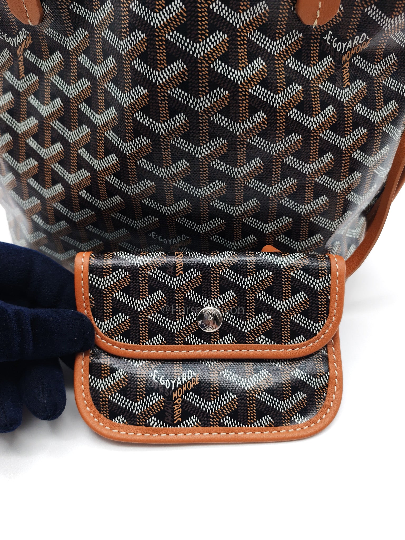 Goyard Mini Anjou in Tan Goyardine Canvas | Purse Maison Luxury Bags Shop