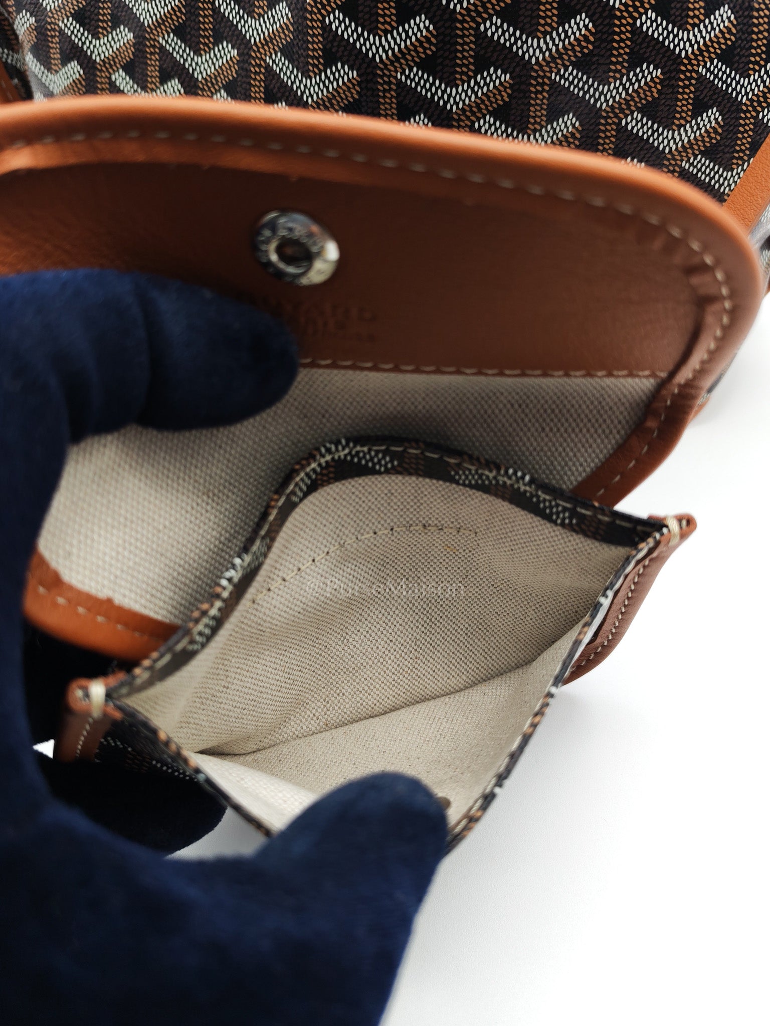 Goyard Mini Anjou in Tan Goyardine Canvas | Purse Maison Luxury Bags Shop