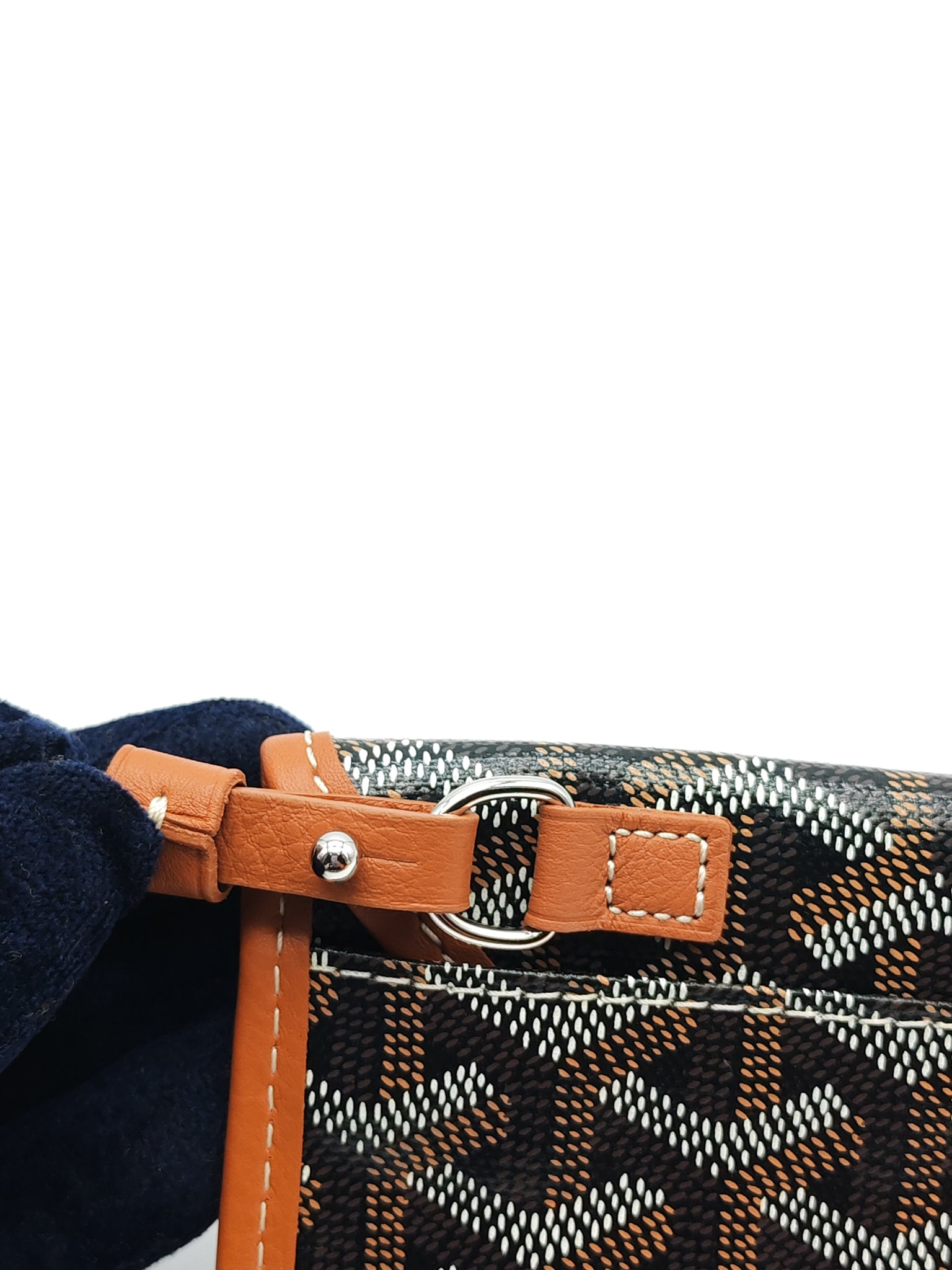 Mini Anjou in Tan with Croc Universel Clip Charm in Goyardine Canvas Tote | Purse Maison Luxury Bags Shop