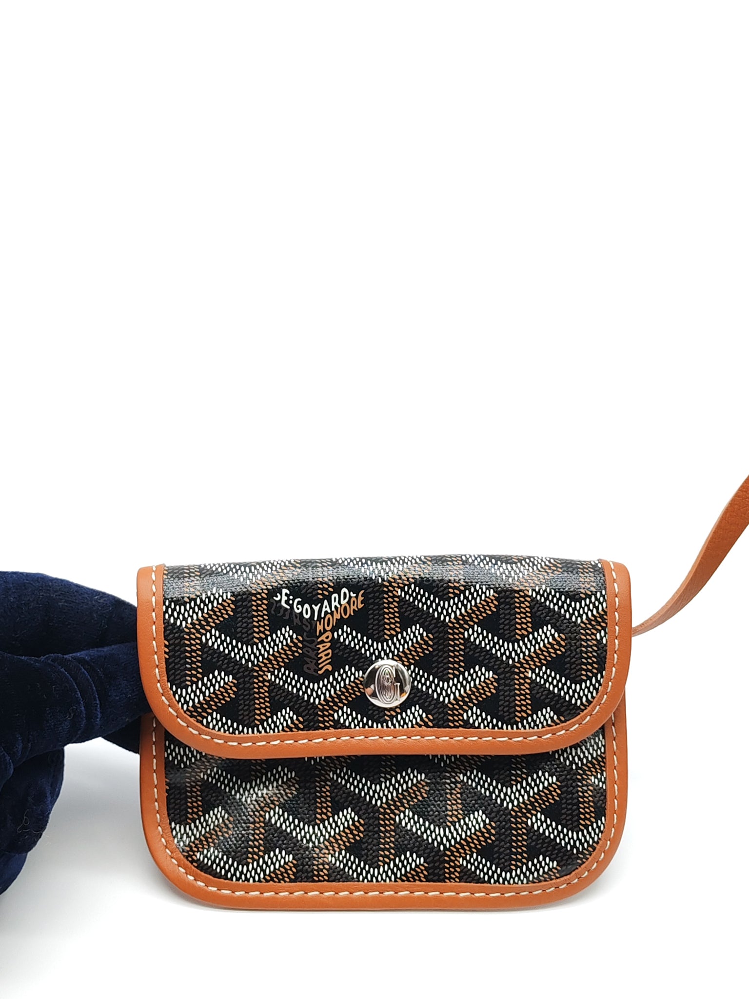 Mini Anjou in Tan with Croc Universel Clip Charm in Goyardine Canvas Tote | Purse Maison Luxury Bags Shop