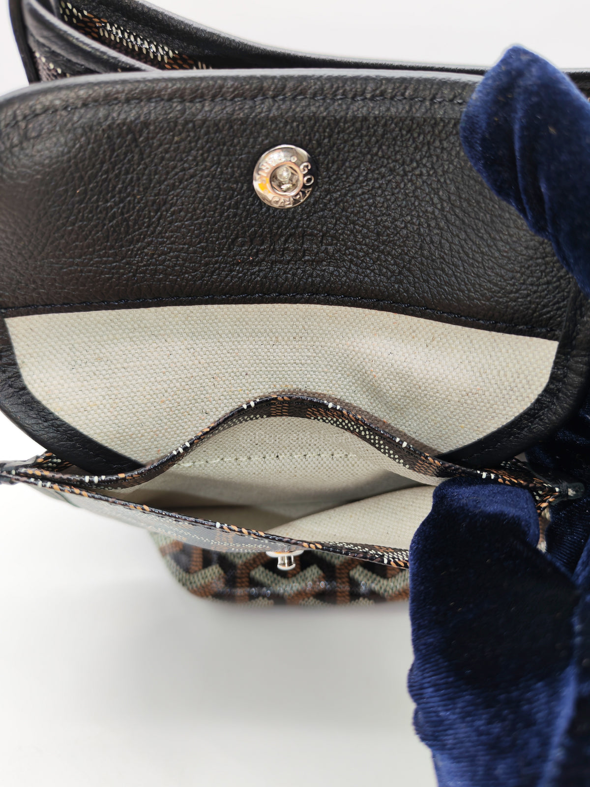Goyard Mini Boheme Hobo Bag in Black Goyadine Canvas | Purse Maison Luxury Bags Shop