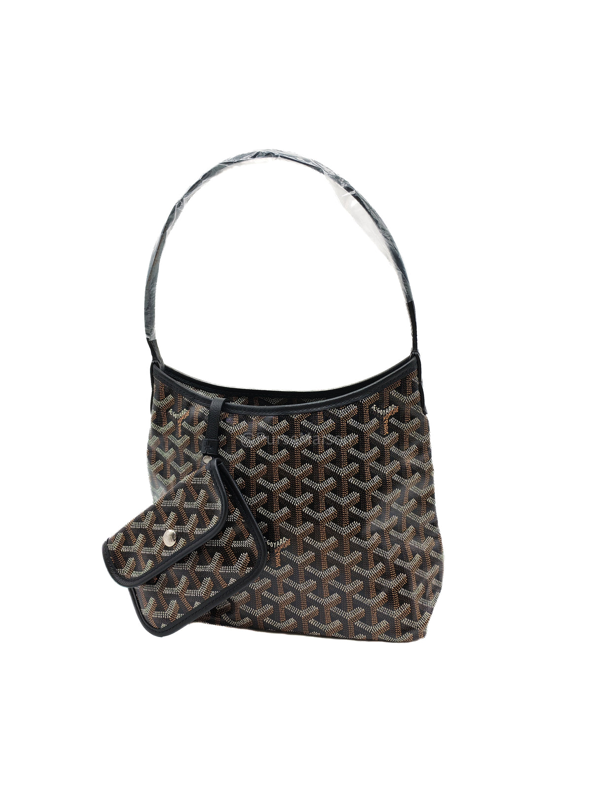 Goyard Mini Boheme Hobo Bag in Black Goyadine Canvas | Purse Maison Luxury Bags Shop
