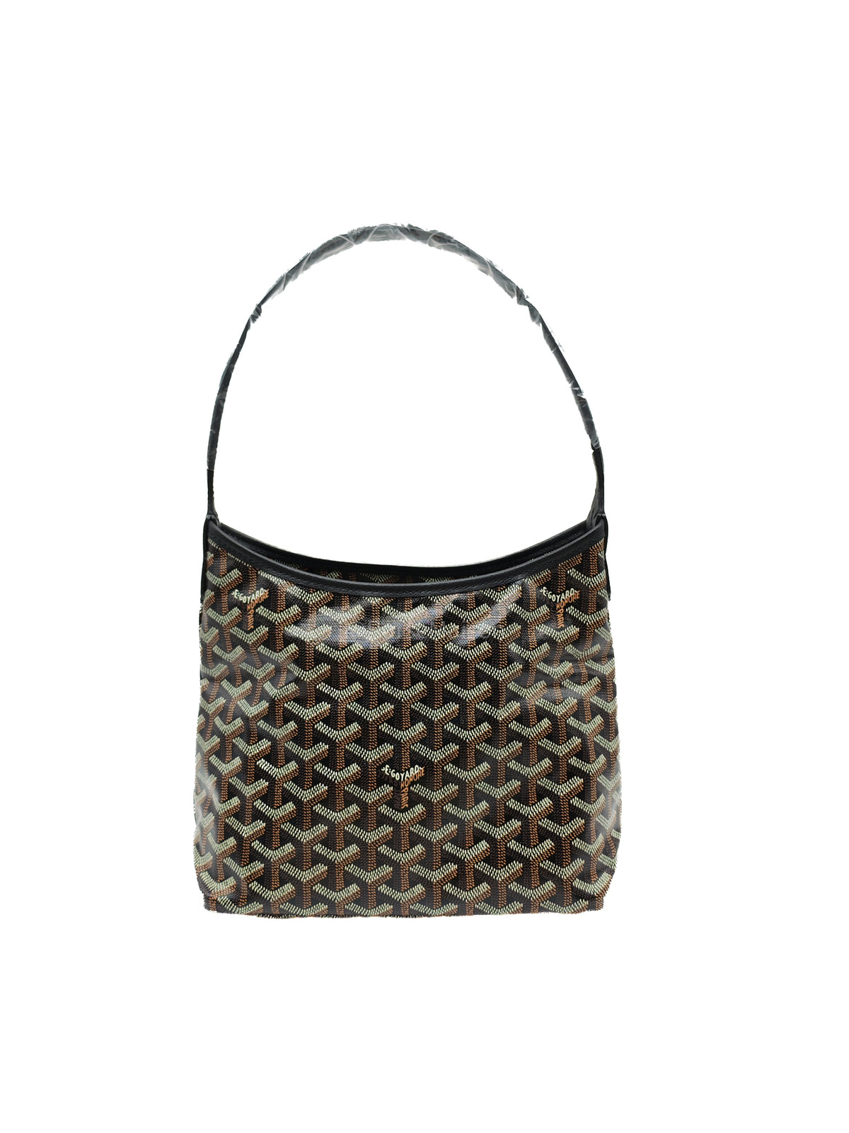 Goyard Mini Boheme Hobo Bag in Black Goyadine Canvas | Purse Maison Luxury Bags Shop