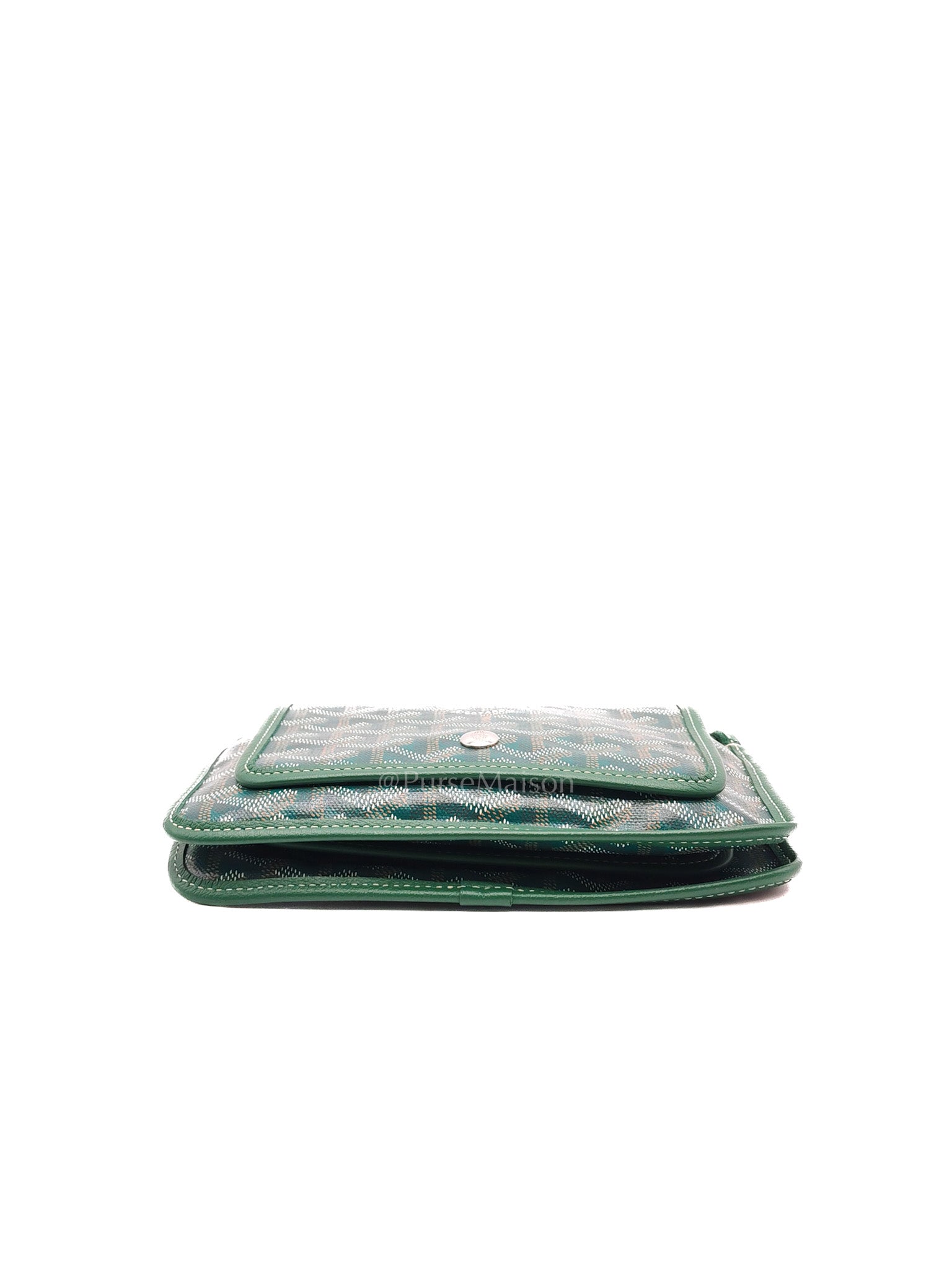 Goyard Plumet Crossbody Bag in Green Goyardine Canvas | Purse Maison Luxury Bags Shop