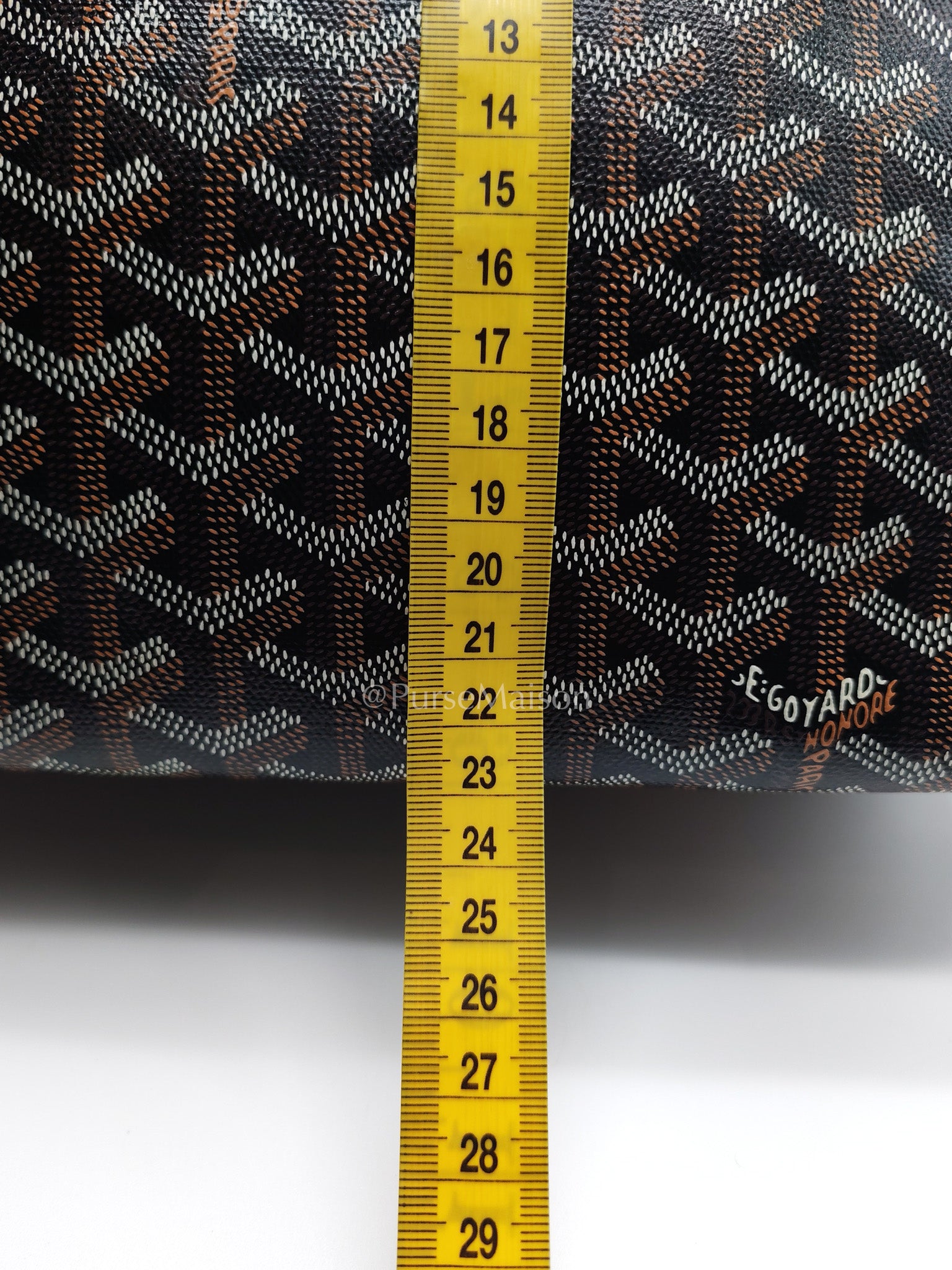 Goyard Rouette Bag in Black/Tan Goyardine Canvas and Chevroches Calfskin Leather | Purse Maison Luxury Bags Shop