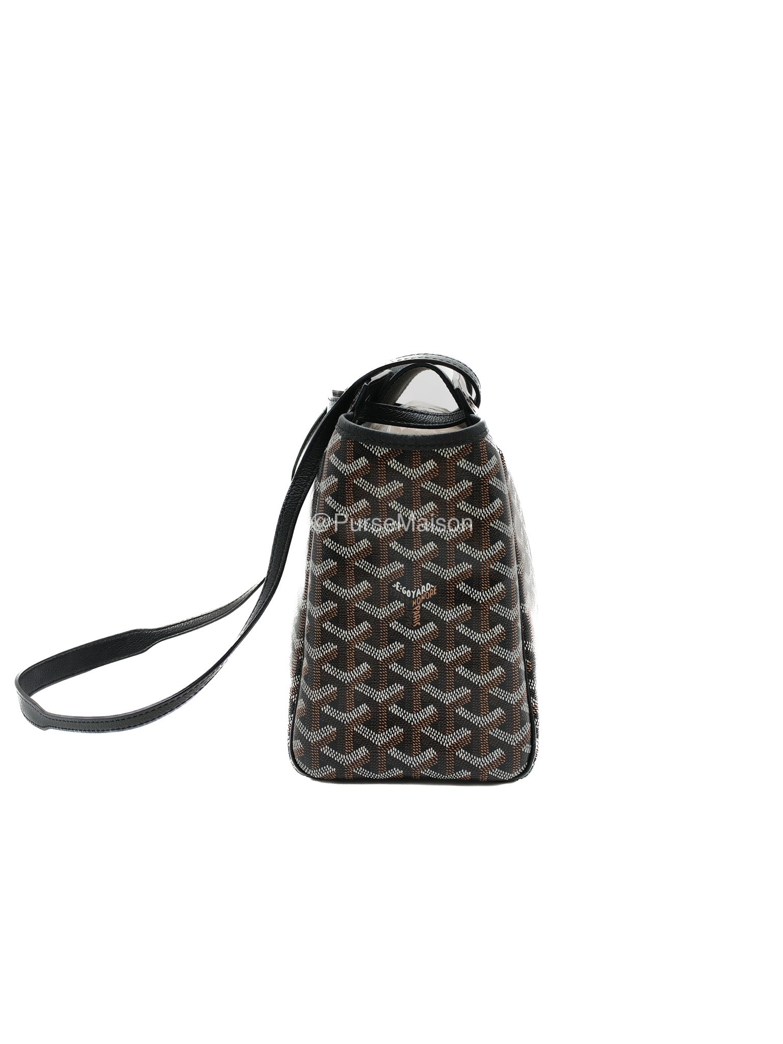 Goyard Rouette Souple PM in BLack Goyardine Canvas | Purse Maison Luxury Bags Shop