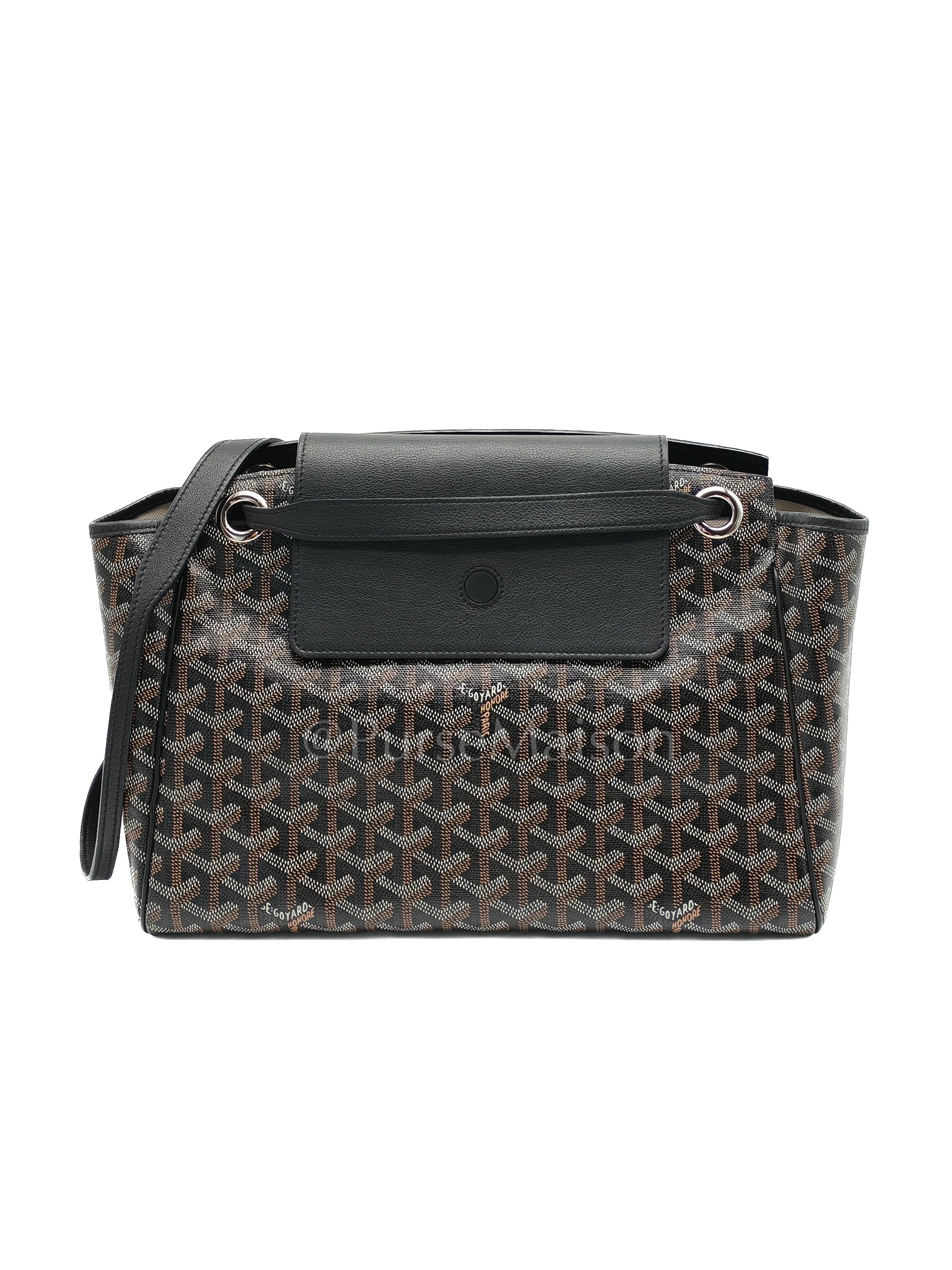 Goyard Rouette Souple PM in BLack Goyardine Canvas | Purse Maison Luxury Bags Shop