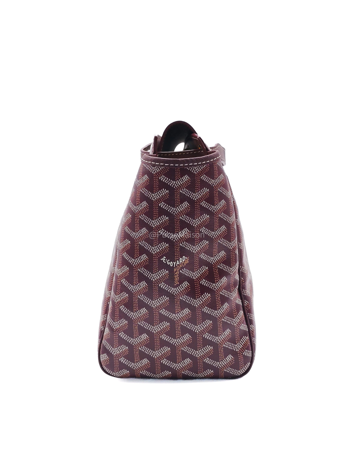 Goyard Rouette Souple Shoulder Bag PM in Burgundy Goyardine Canvas | Purse Maison Luxury Bags Shop
