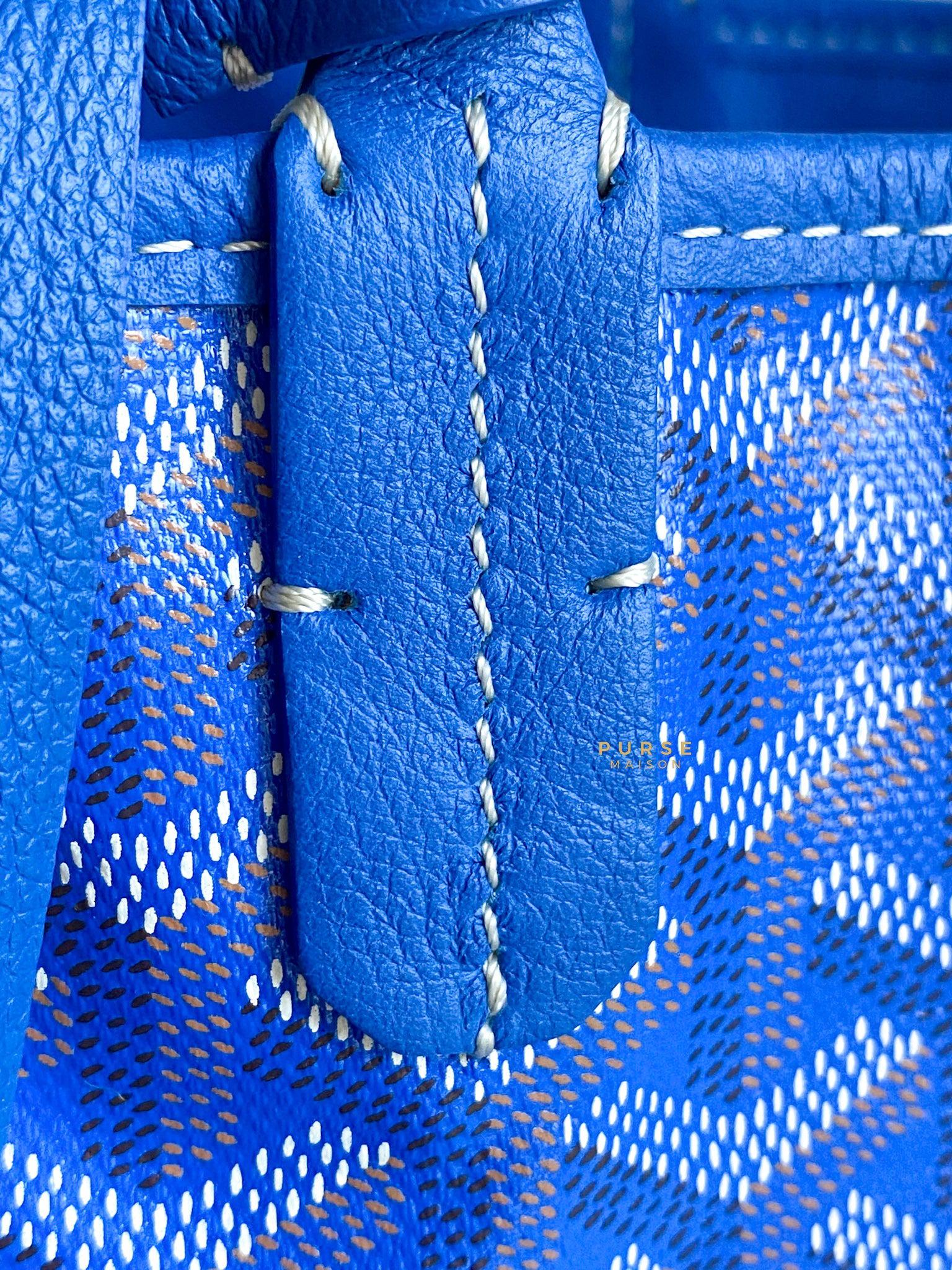 Maison Goyard Blue Goyard Belt Authentic Fake Leather Goyard