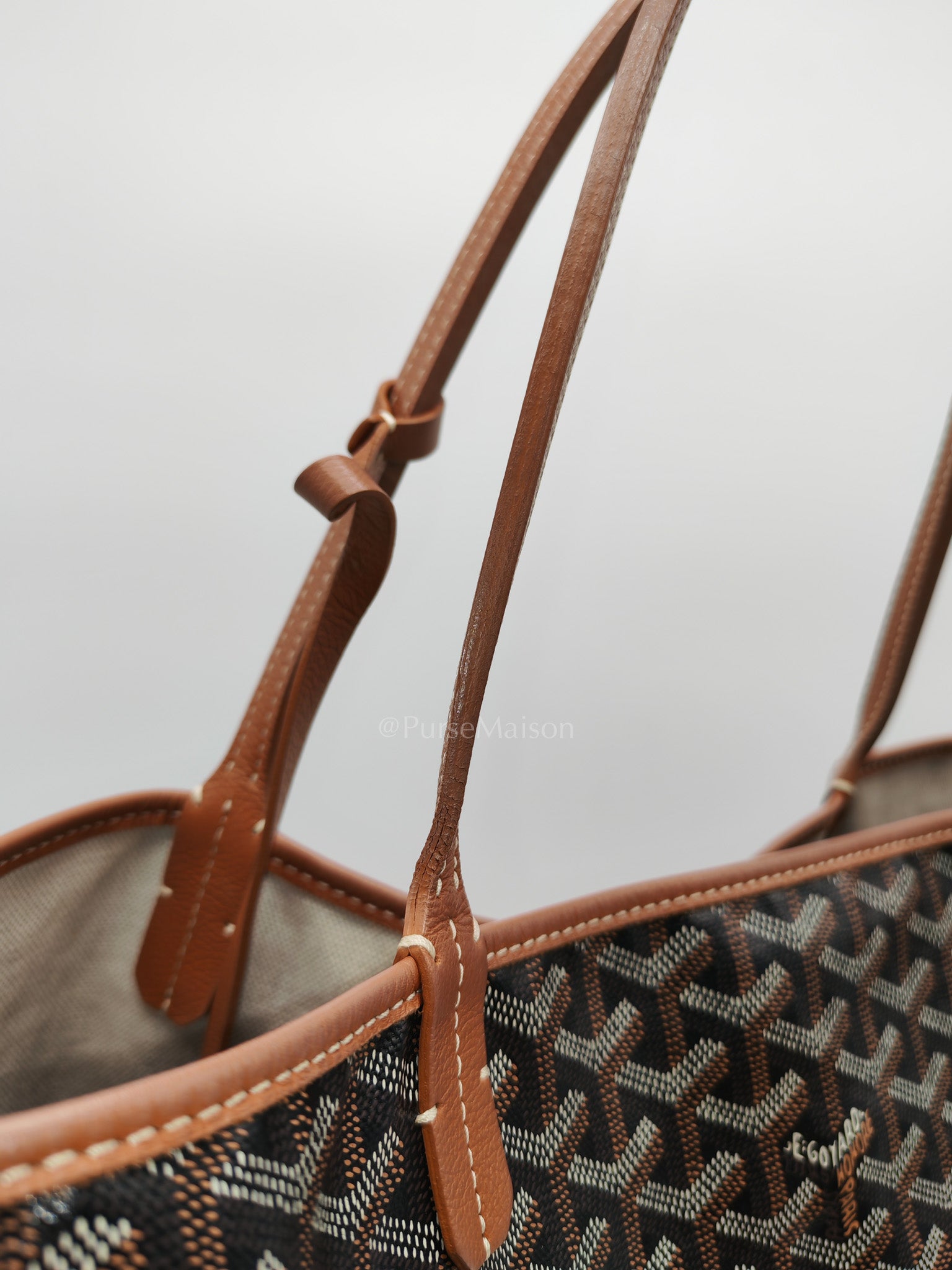 Goyard Saint Louis GM Tan in Goyardine Canvas Tote Bag | Purse Maison Luxury Bags Shop