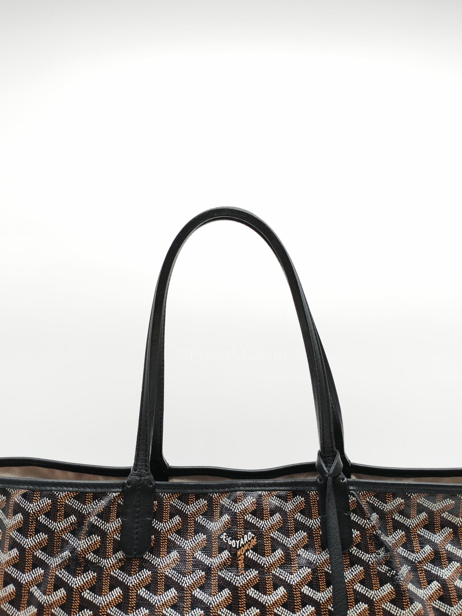 Goyard St. Louis Pm in Black Goyardine Canvas | Purse Maison Luxury Bags Shop