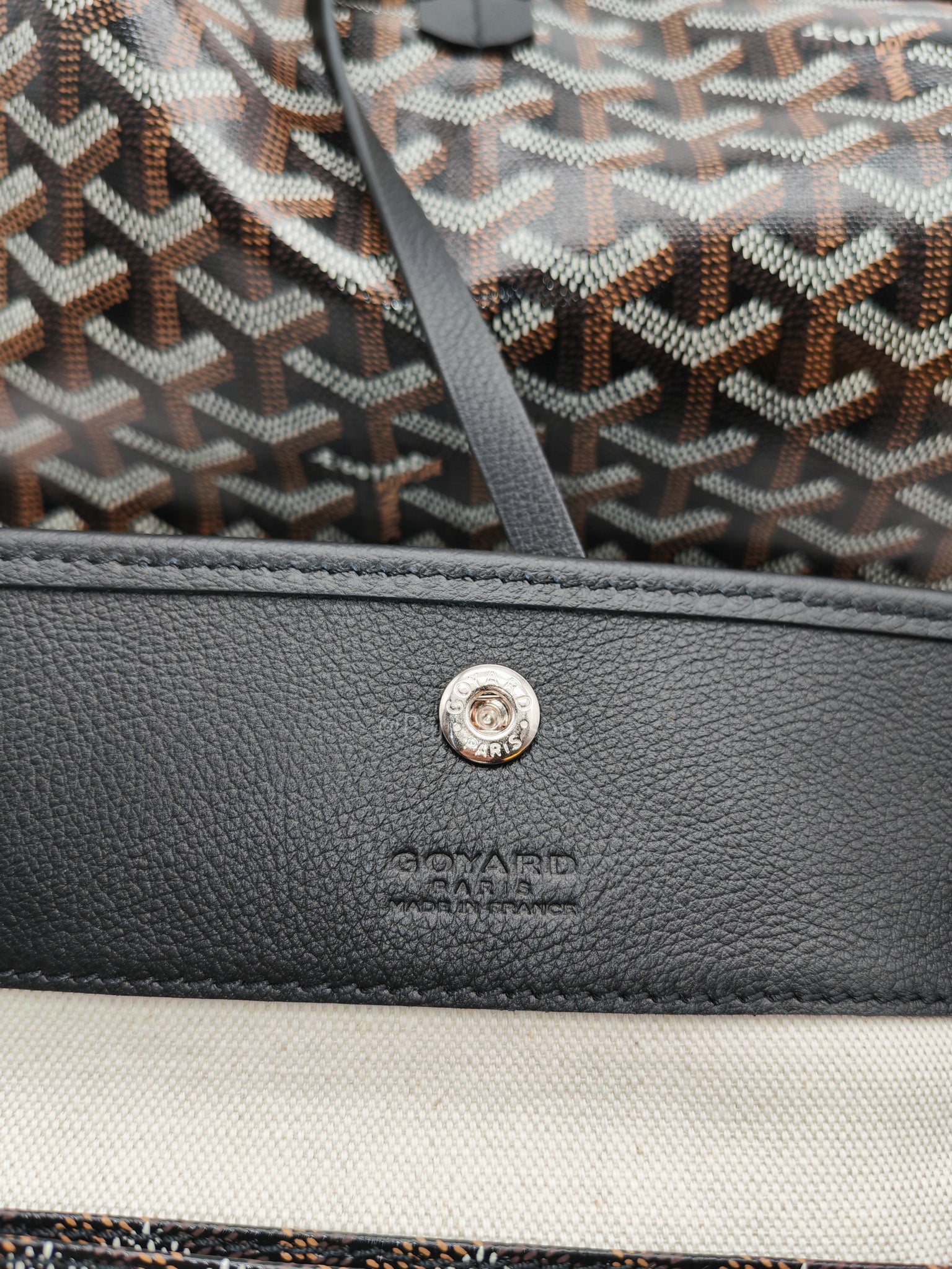 Goyard Saint Louis PM in Black Goyardine Canvas | Purse Maison Luxury Bags Shop