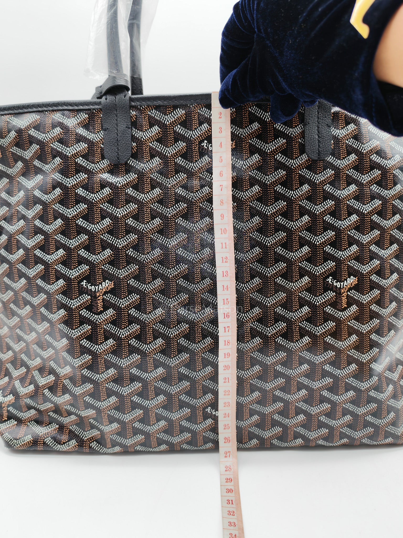 Goyard Saint Louis PM in Black Goyardine Canvas | Purse Maison Luxury Bags Shop