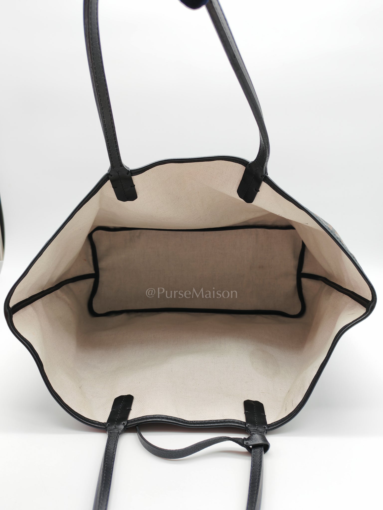 Goyard St. Louis Pm in Black Goyardine Canvas | Purse Maison Luxury Bags Shop