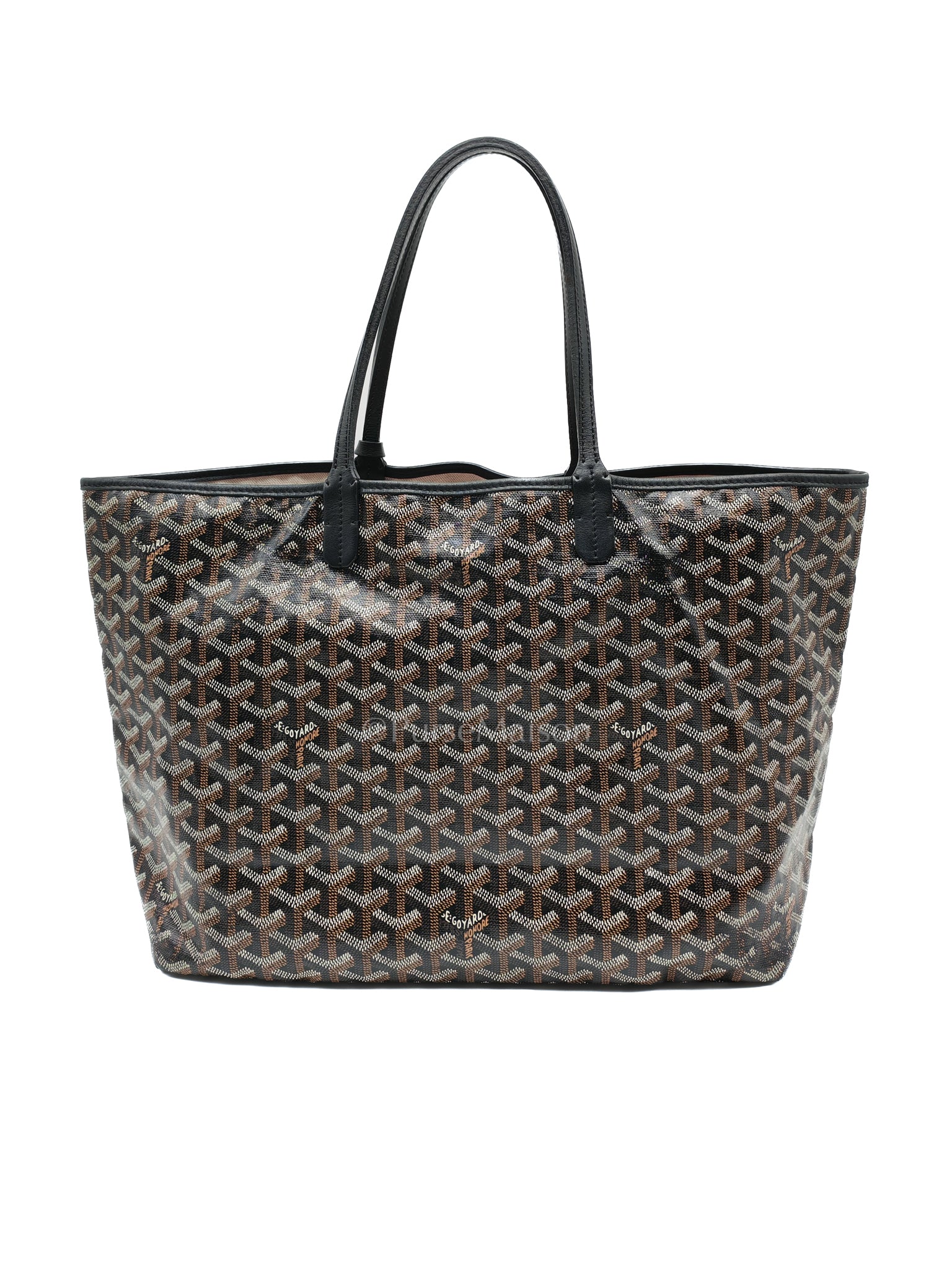 Goyard St. Louis Pm in Black Goyardine Canvas | Purse Maison Luxury Bags Shop