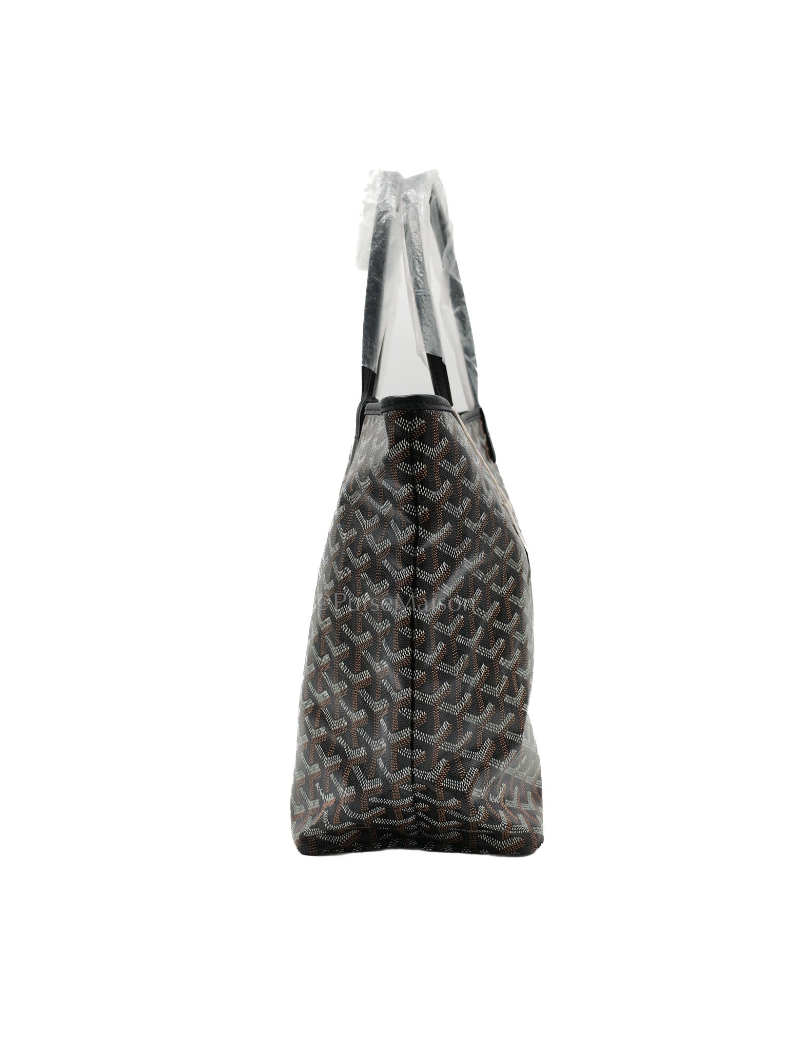 Goyard Saint Louis PM in Black Goyardine Canvas | Purse Maison Luxury Bags Shop
