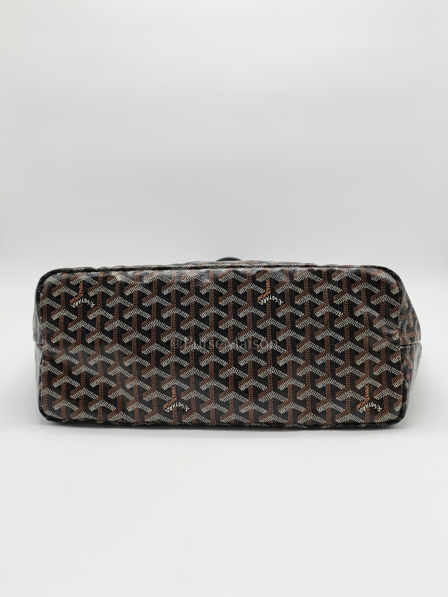 Goyard St. Louis Pm in Black Goyardine Canvas | Purse Maison Luxury Bags Shop