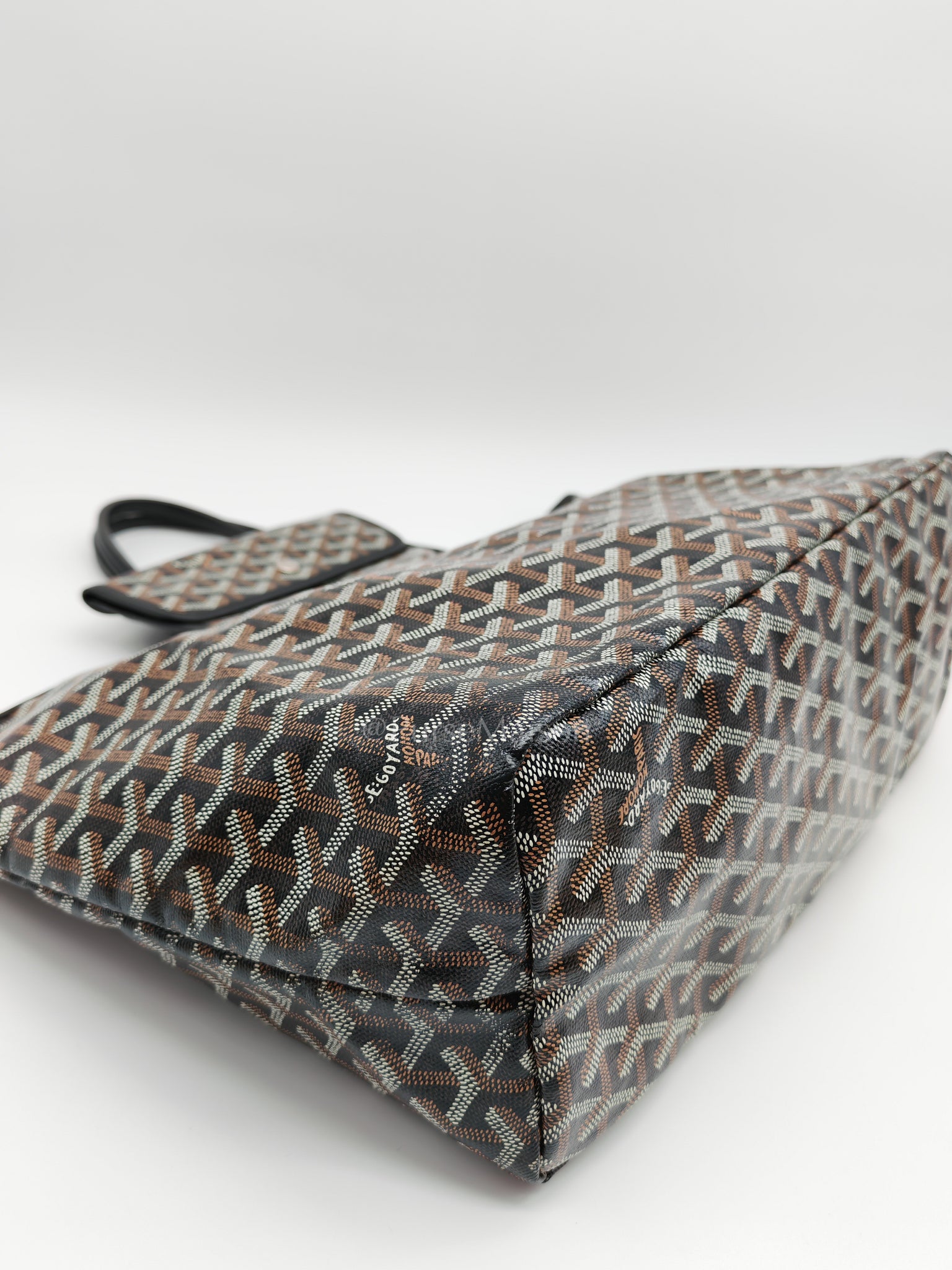 Goyard St. Louis Pm in Black Goyardine Canvas | Purse Maison Luxury Bags Shop
