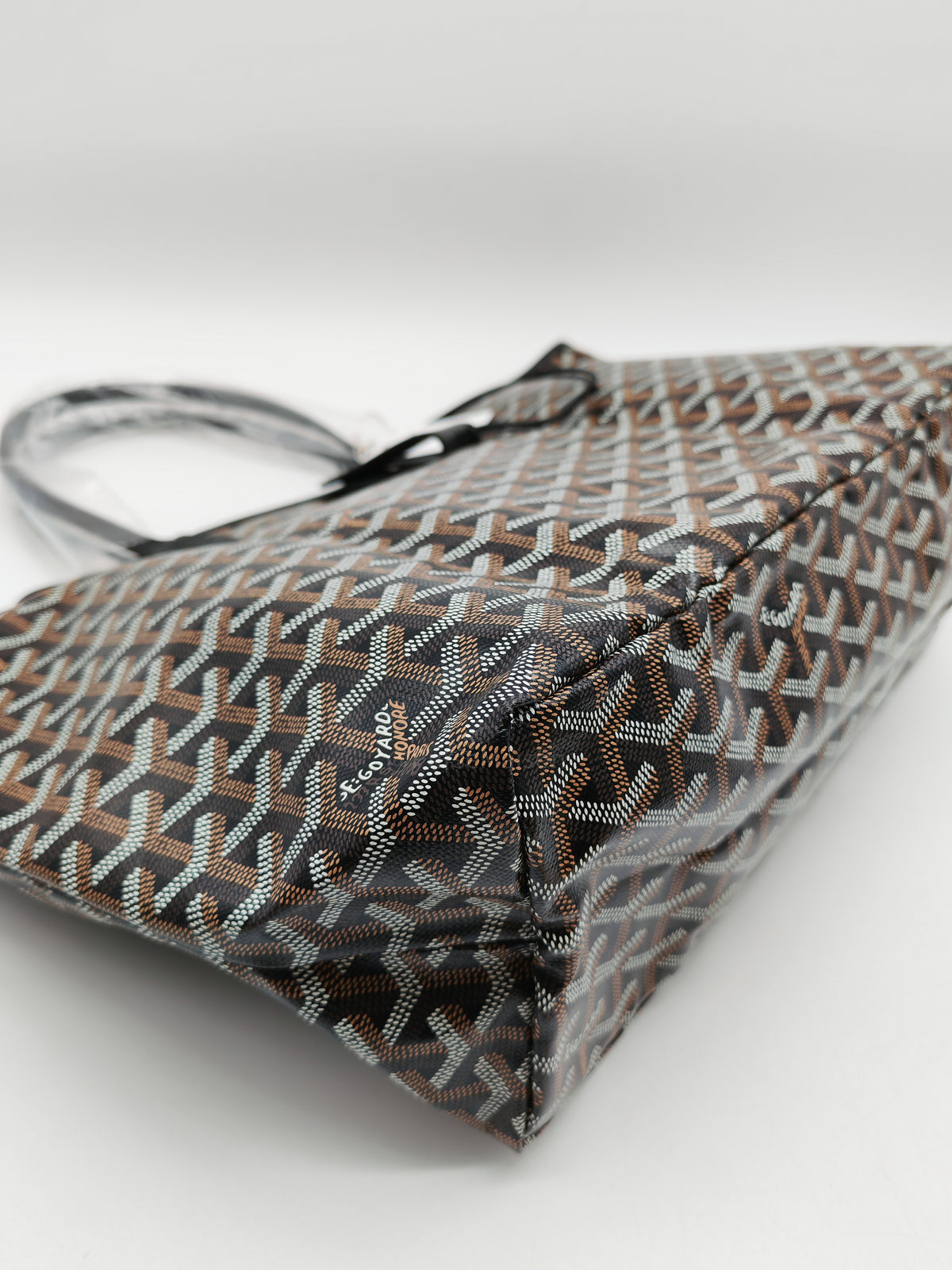 Goyard Saint Louis PM in Black Goyardine Canvas with Croc Universal Clip Charm | Purse Maison Luxury Bags Shop