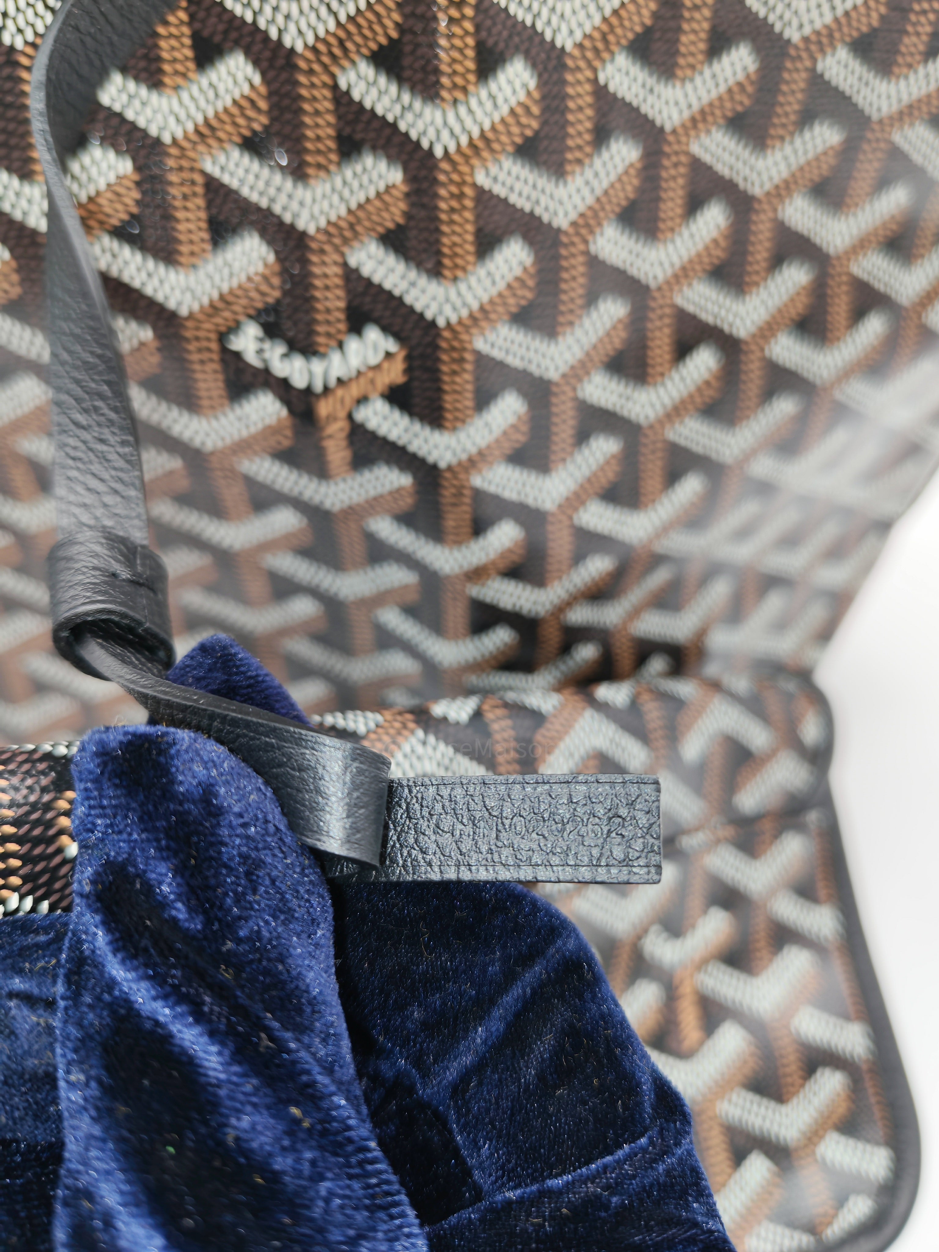 Goyard Saint Louis PM in Black Goyardine Canvas with Croc Universal Clip Charm | Purse Maison Luxury Bags Shop
