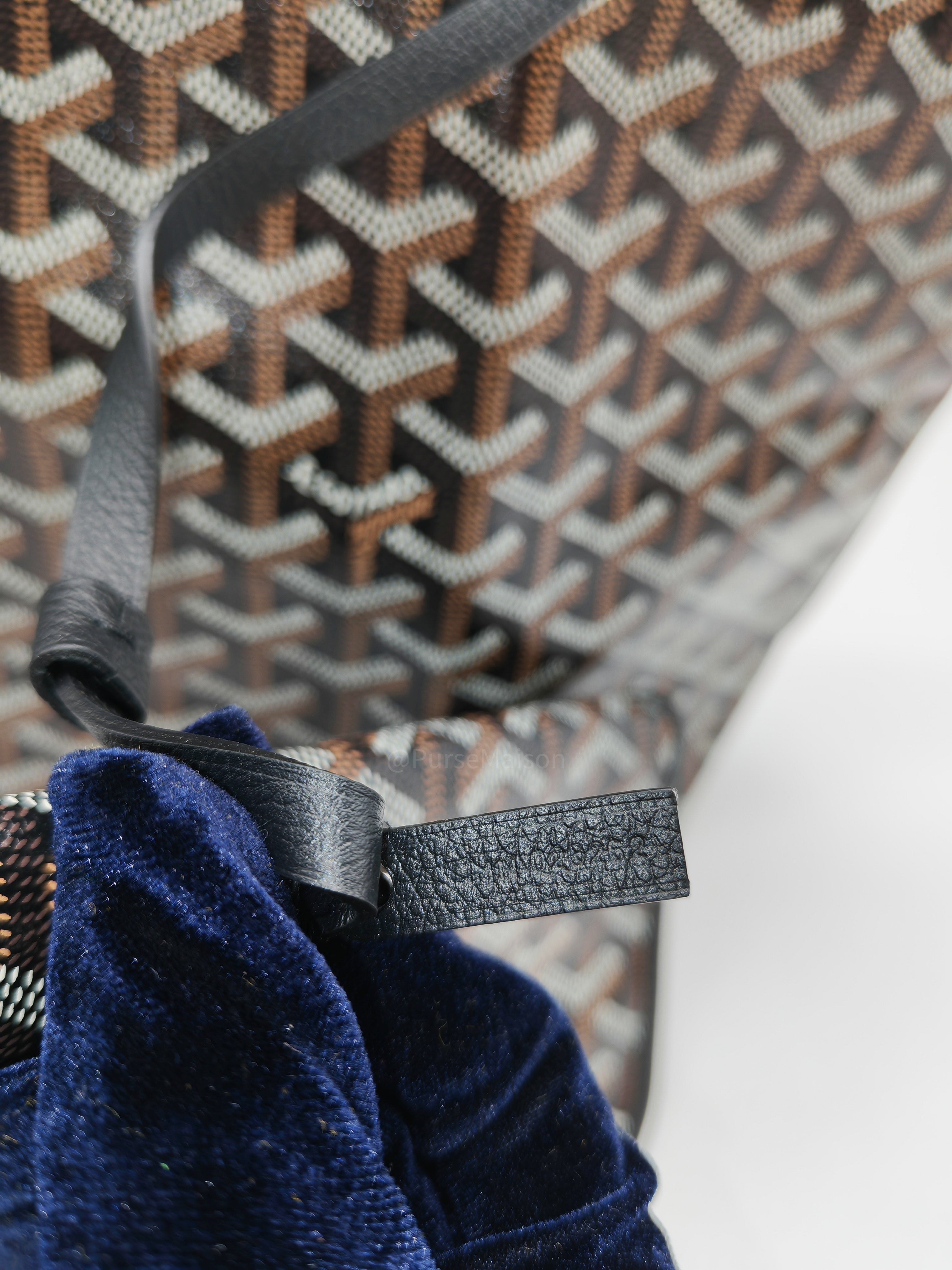 Goyard Saint Louis PM in Black Goyardine Canvas with Croc Universal Clip Charm | Purse Maison Luxury Bags Shop