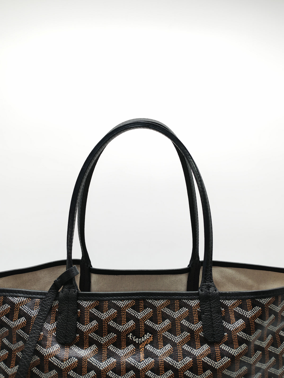 Goyard Saint Louis PM in Black/Noir Goyardine Canvas | Purse Maison Luxury Bags Shop