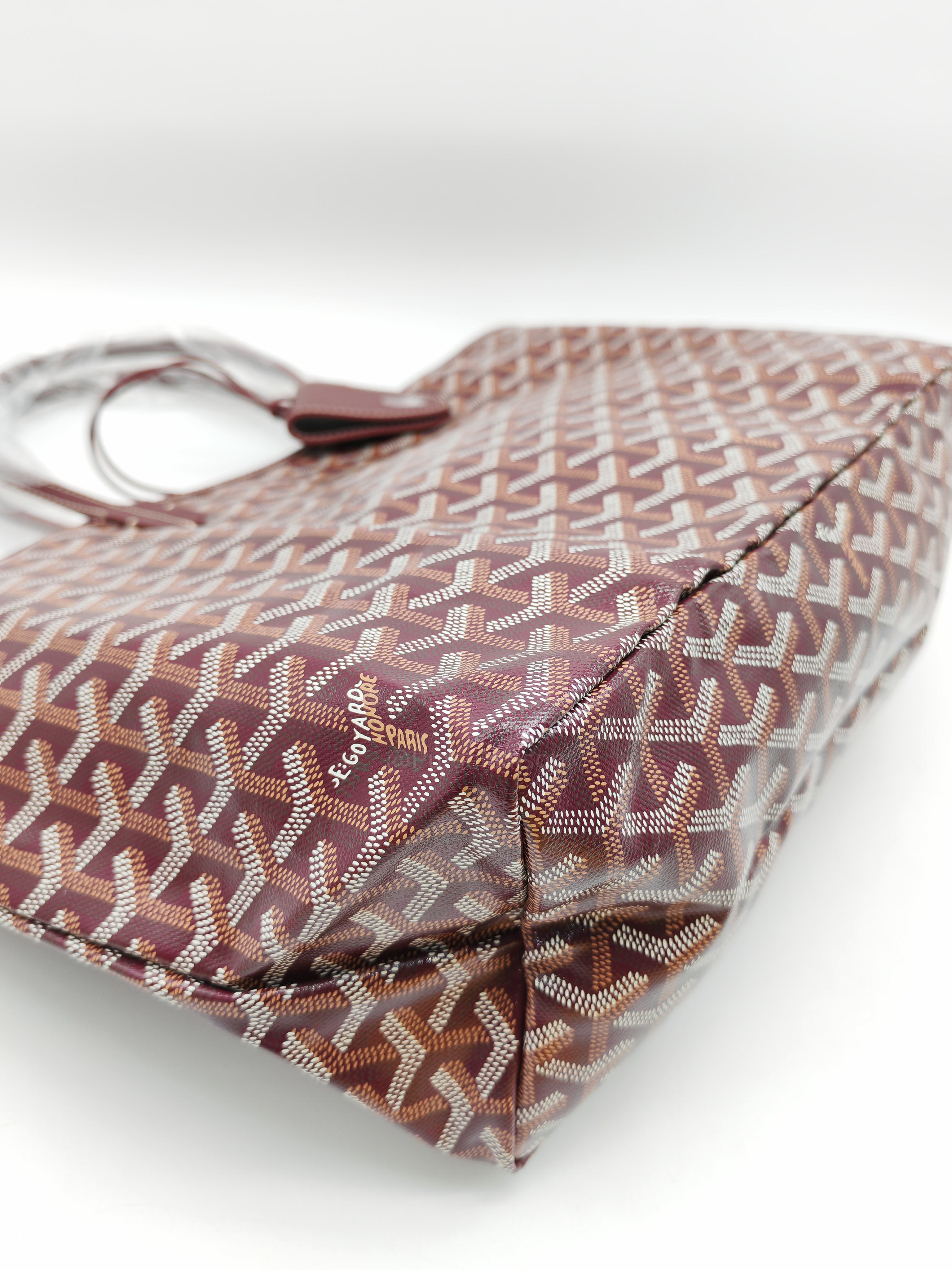 Goyard Saint Louis PM in Bordeaux Goyardine Canvas with Croc Universal Clip Charm | Purse Maison Luxury Bags Shop