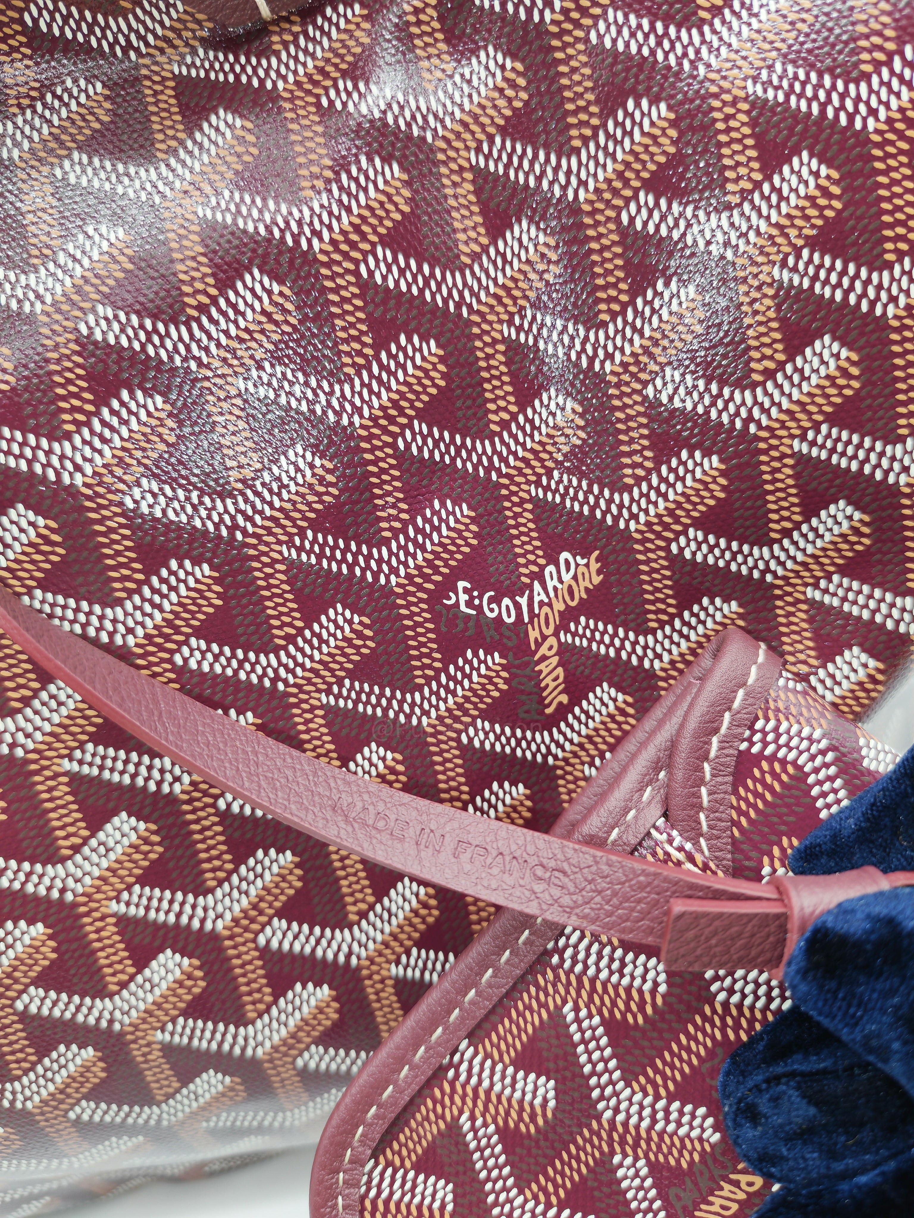 Goyard Saint Louis PM in Bordeaux Goyardine Canvas with Croc Universal Clip Charm | Purse Maison Luxury Bags Shop