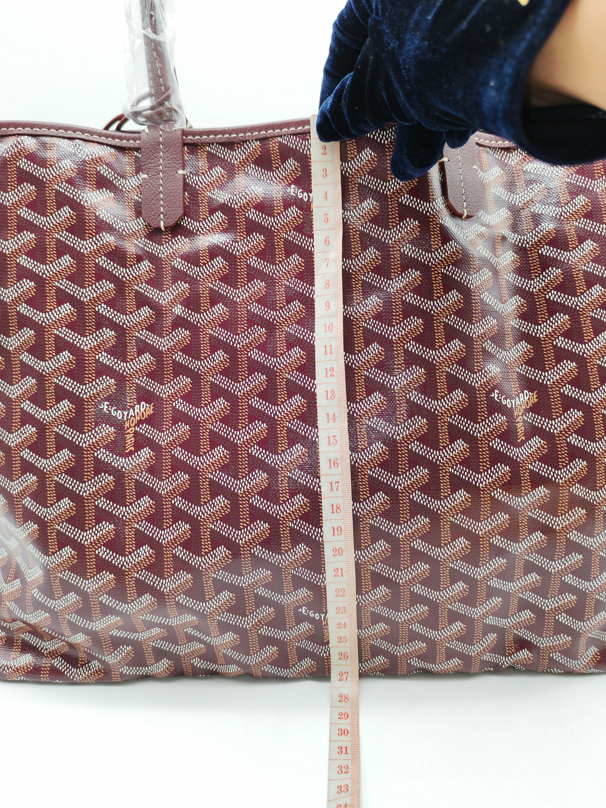 Goyard Saint Louis PM in Bordeaux Goyardine Canvas with Croc Universal Clip Charm | Purse Maison Luxury Bags Shop
