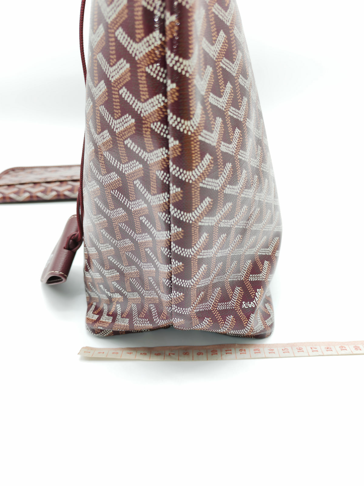 Goyard Saint Louis PM in Bordeaux Goyardine Canvas with Croc Universal Clip Charm | Purse Maison Luxury Bags Shop
