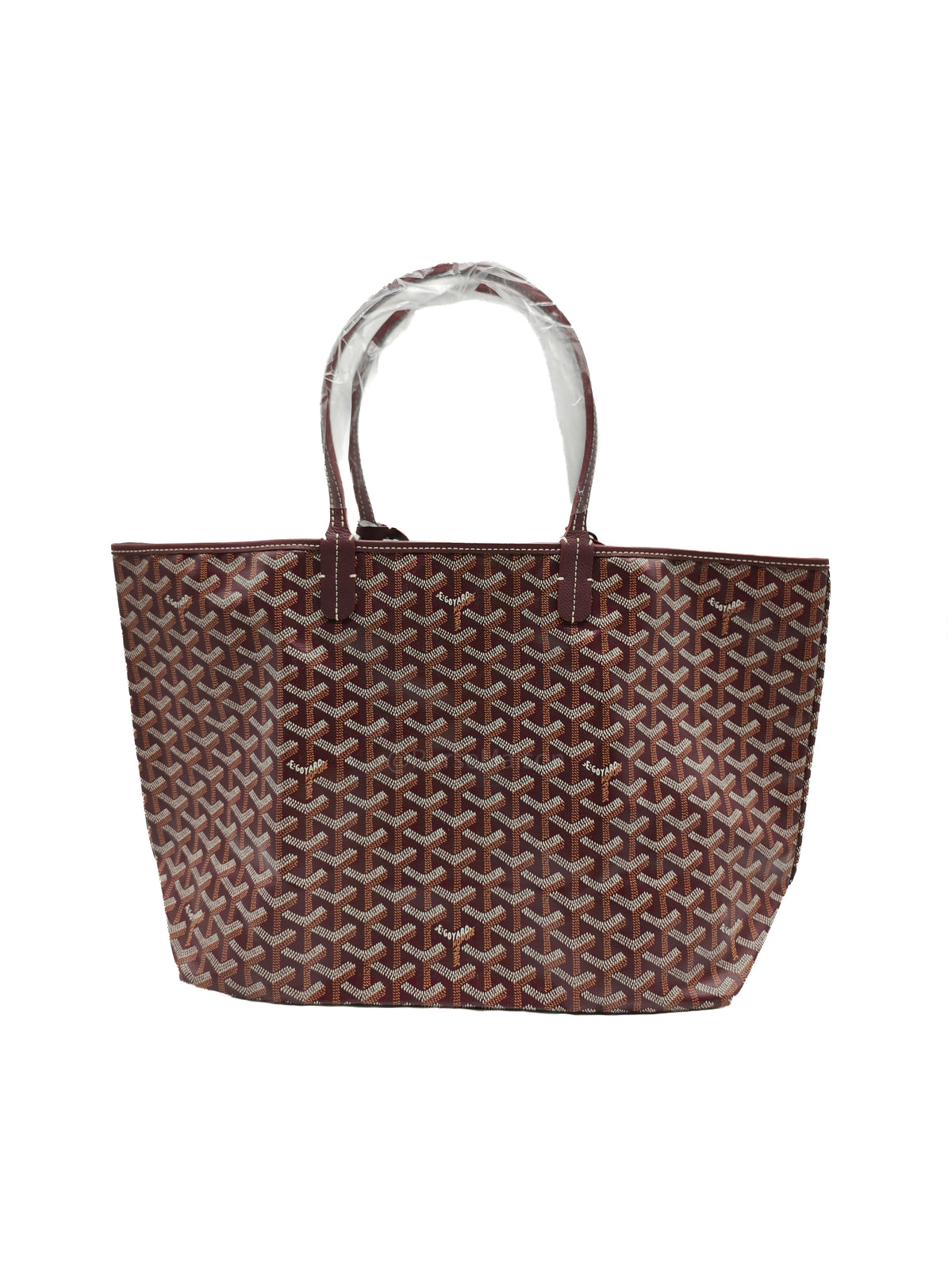 Goyard Saint Louis PM in Bordeaux Goyardine Canvas with Croc Universal Clip Charm | Purse Maison Luxury Bags Shop