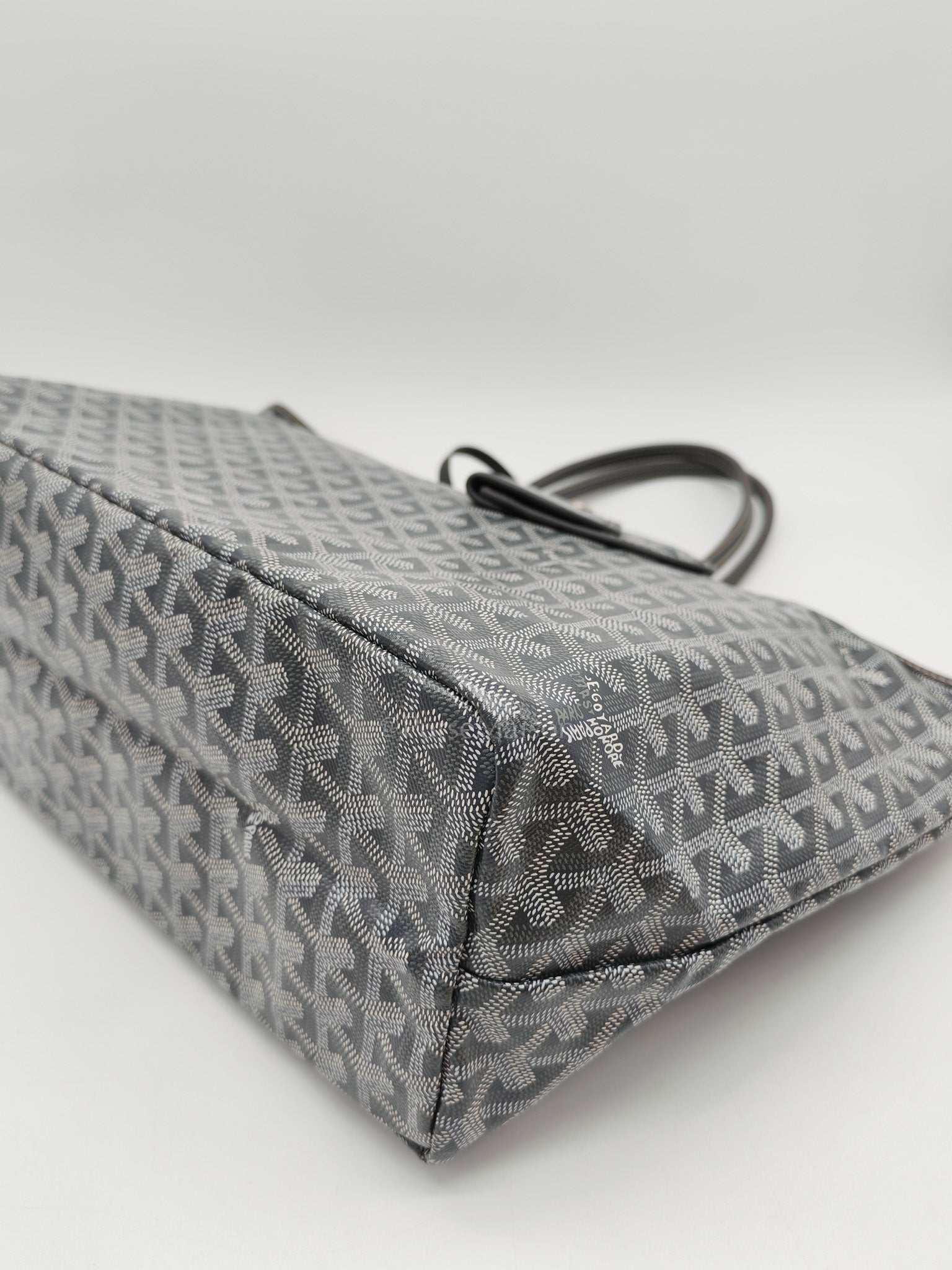 Goyard Saint Louis PM in Gray Goyardine Canvas | Purse Maison Luxury Bags Shop