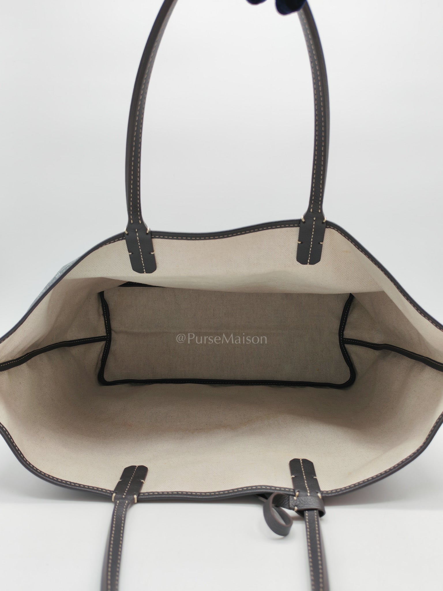Goyard Saint Louis PM in Gray Goyardine Canvas | Purse Maison Luxury Bags Shop