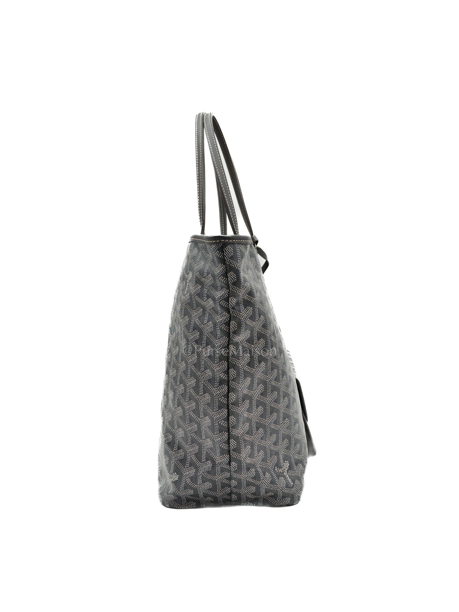 Goyard Saint Louis PM in Gray Goyardine Canvas | Purse Maison Luxury Bags Shop