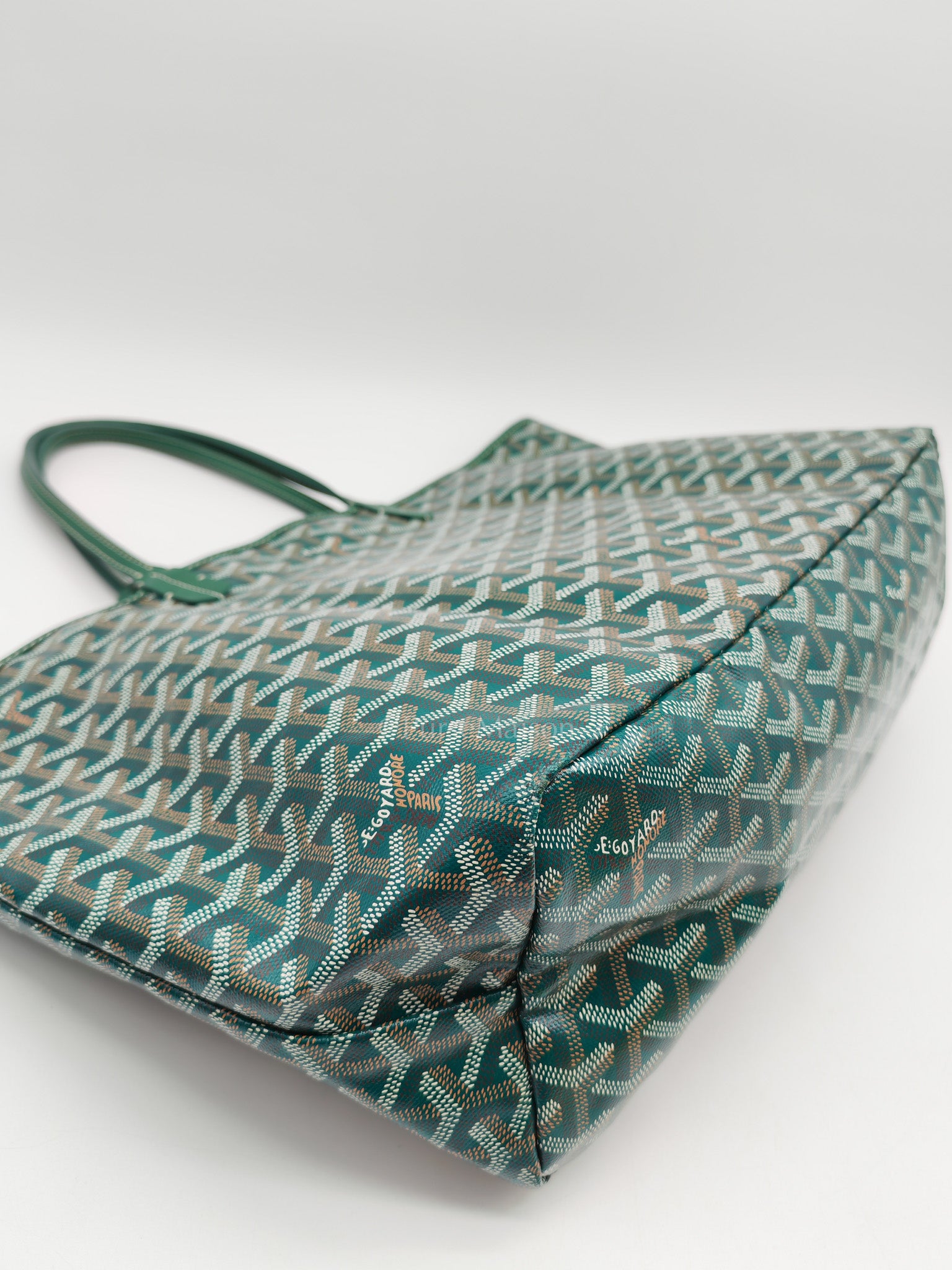 Saint Louis PM in Green Goyardine Canvas | Purse Maison Luxury Bags Shop