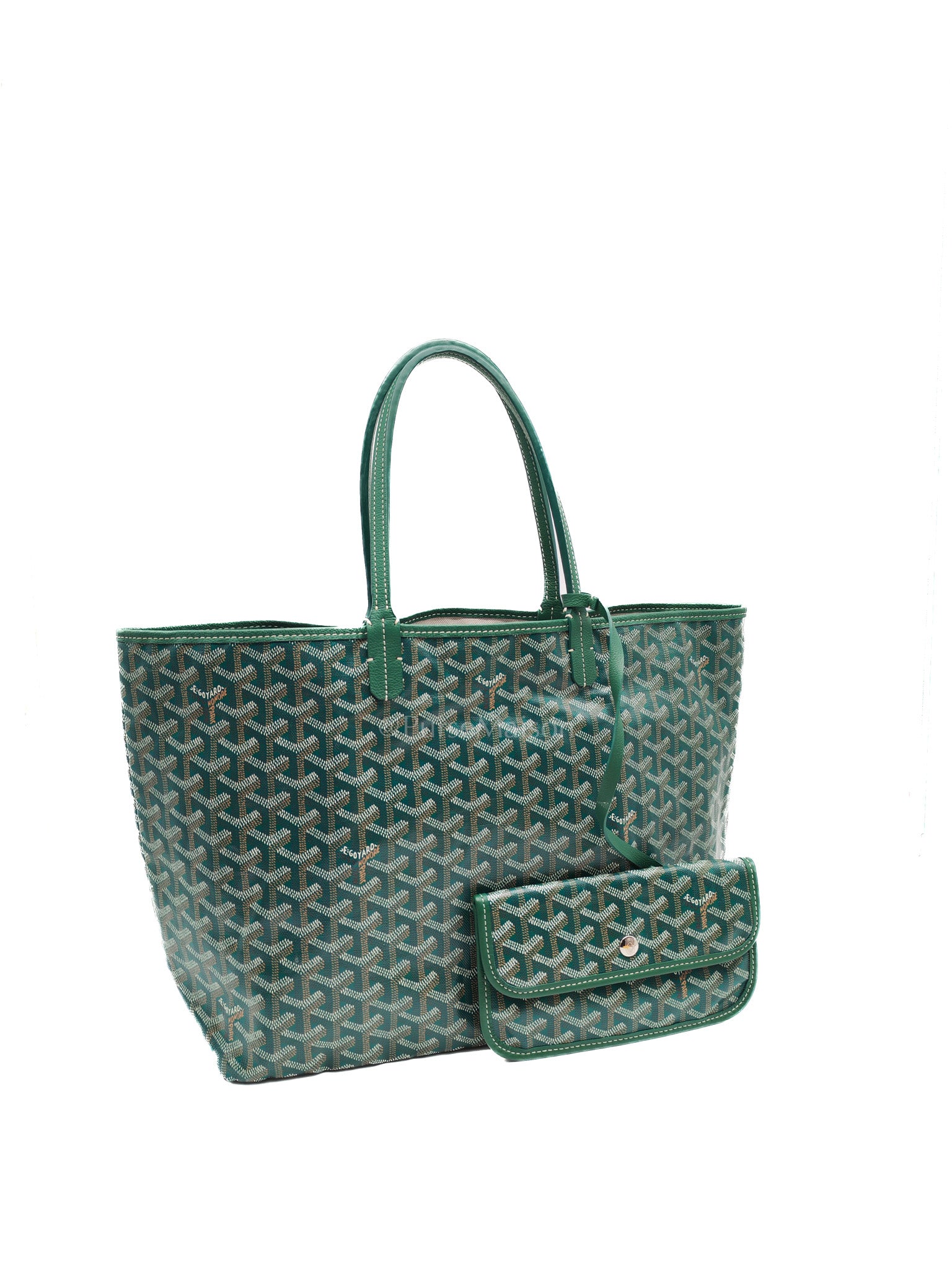 Saint Louis PM in Green Goyardine Canvas | Purse Maison Luxury Bags Shop
