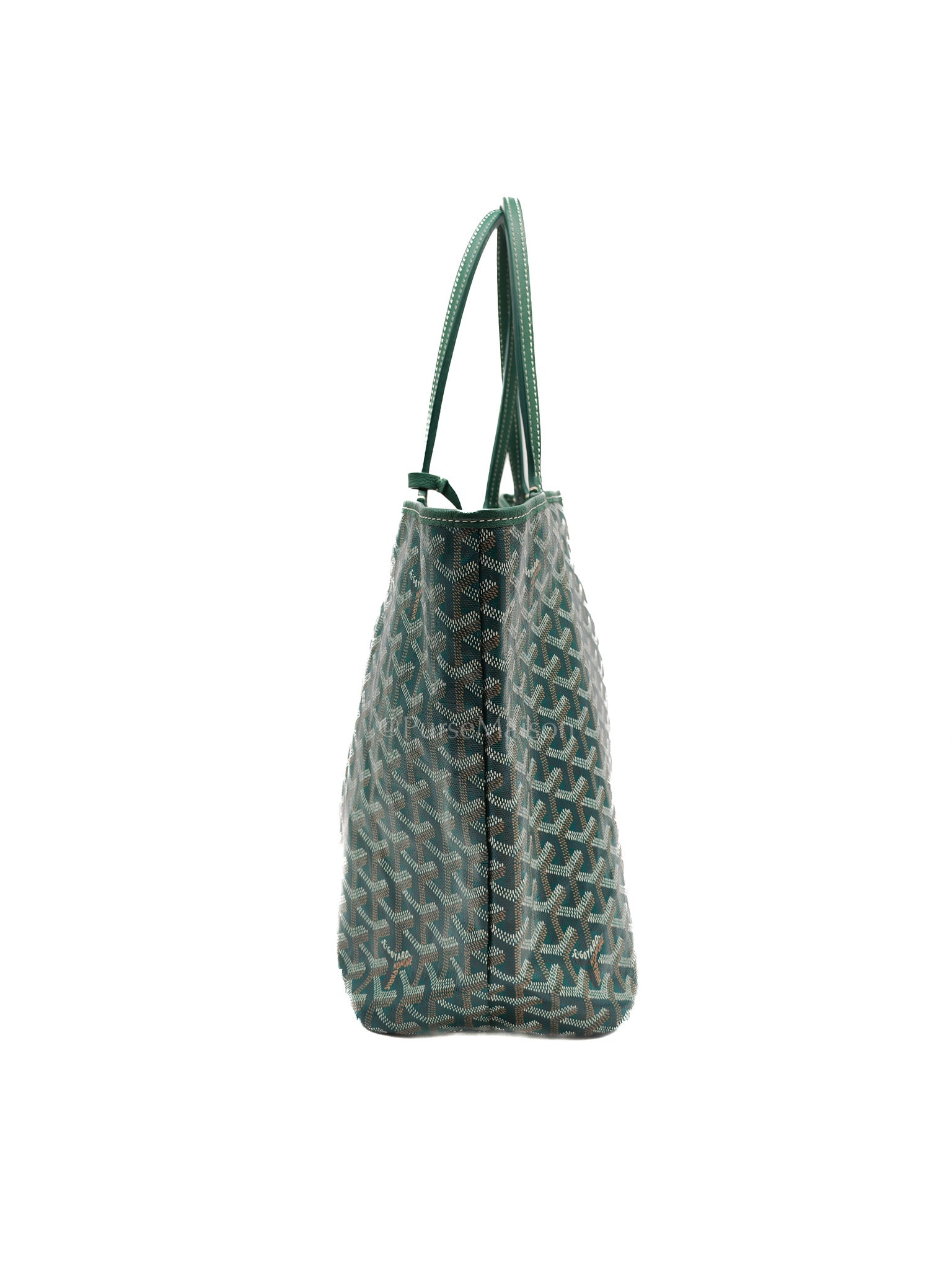 Saint Louis PM in Green Goyardine Canvas | Purse Maison Luxury Bags Shop