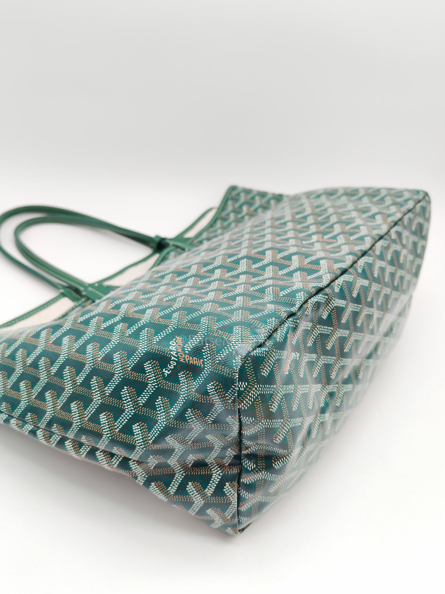 Saint Louis PM in Green Goyardine Canvas | Purse Maison Luxury Bags Shop